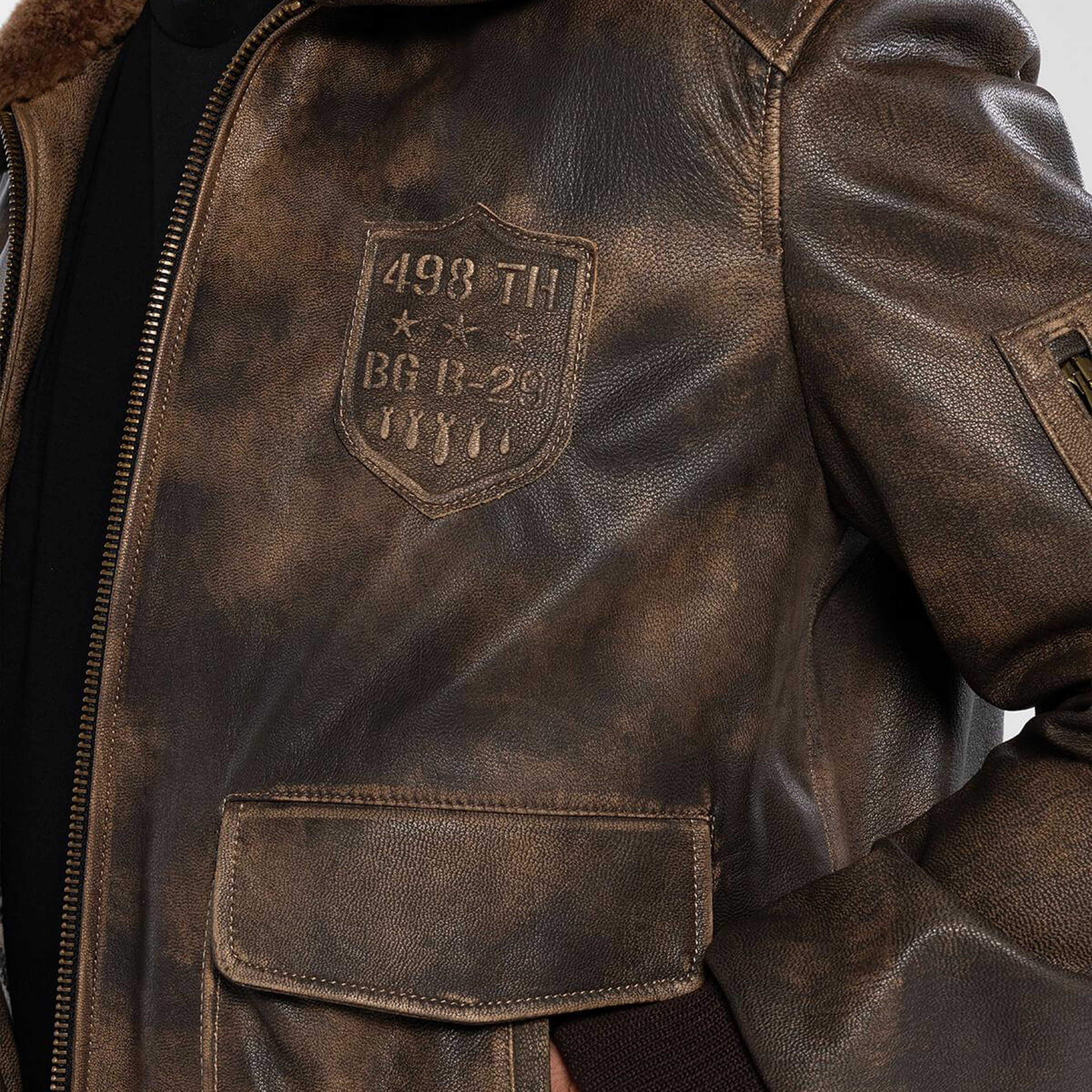 Tamer Tanca Erkek Hakiki Deri Viski Eskitme Deri Mont