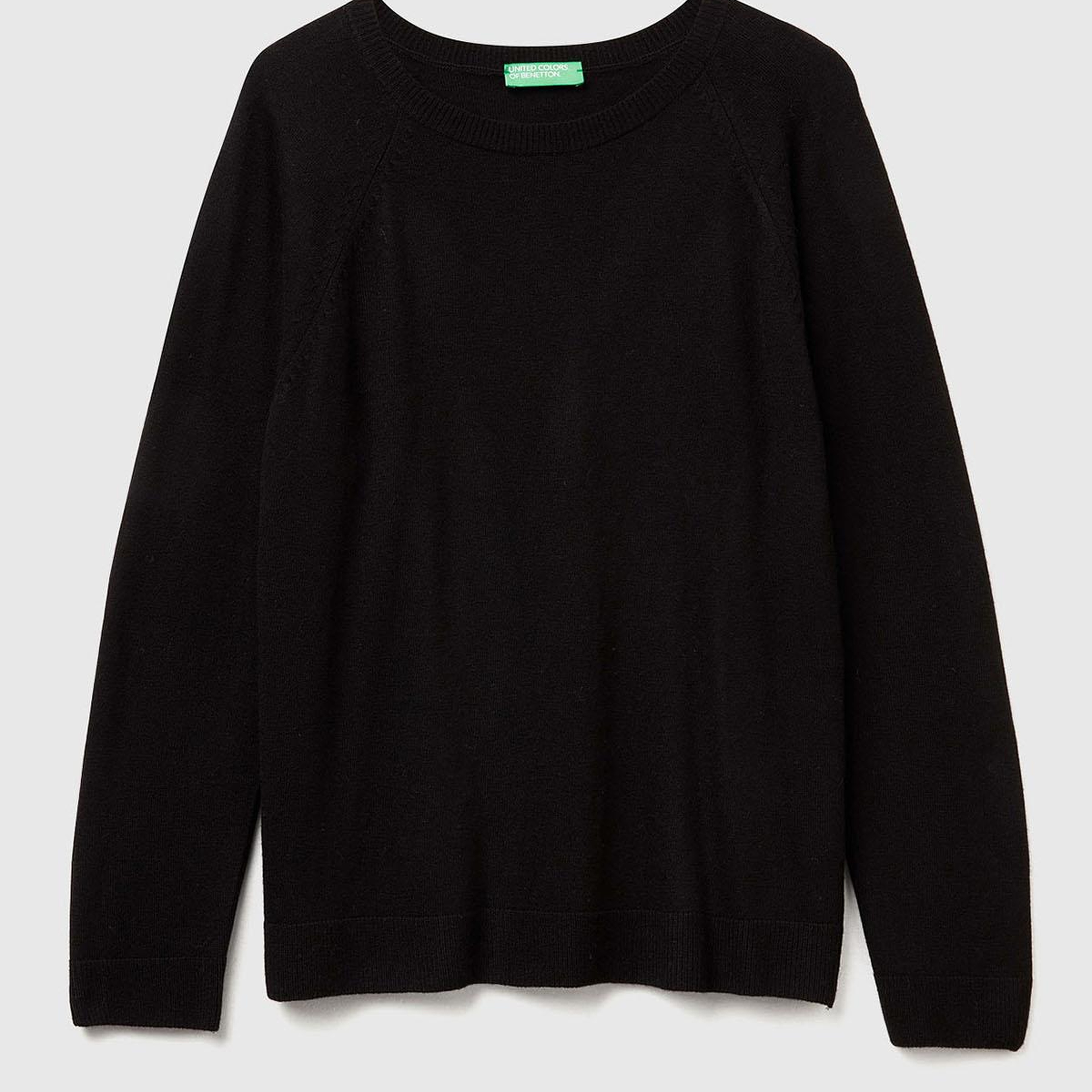 Kadın Sİyah Kaşmir Karışımlı Kazak