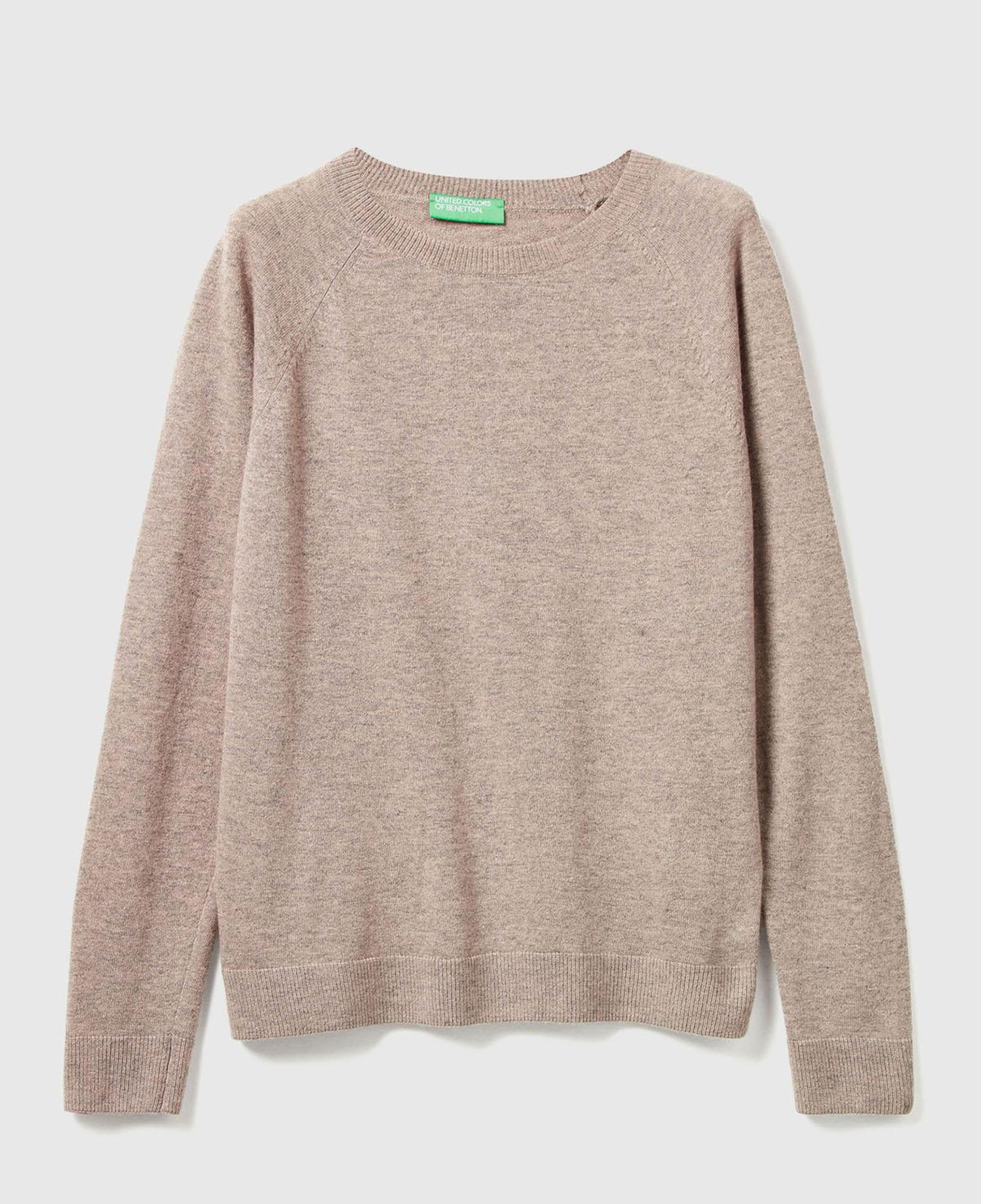 Kadın Taba Kaşmir Karışımlı Kazak