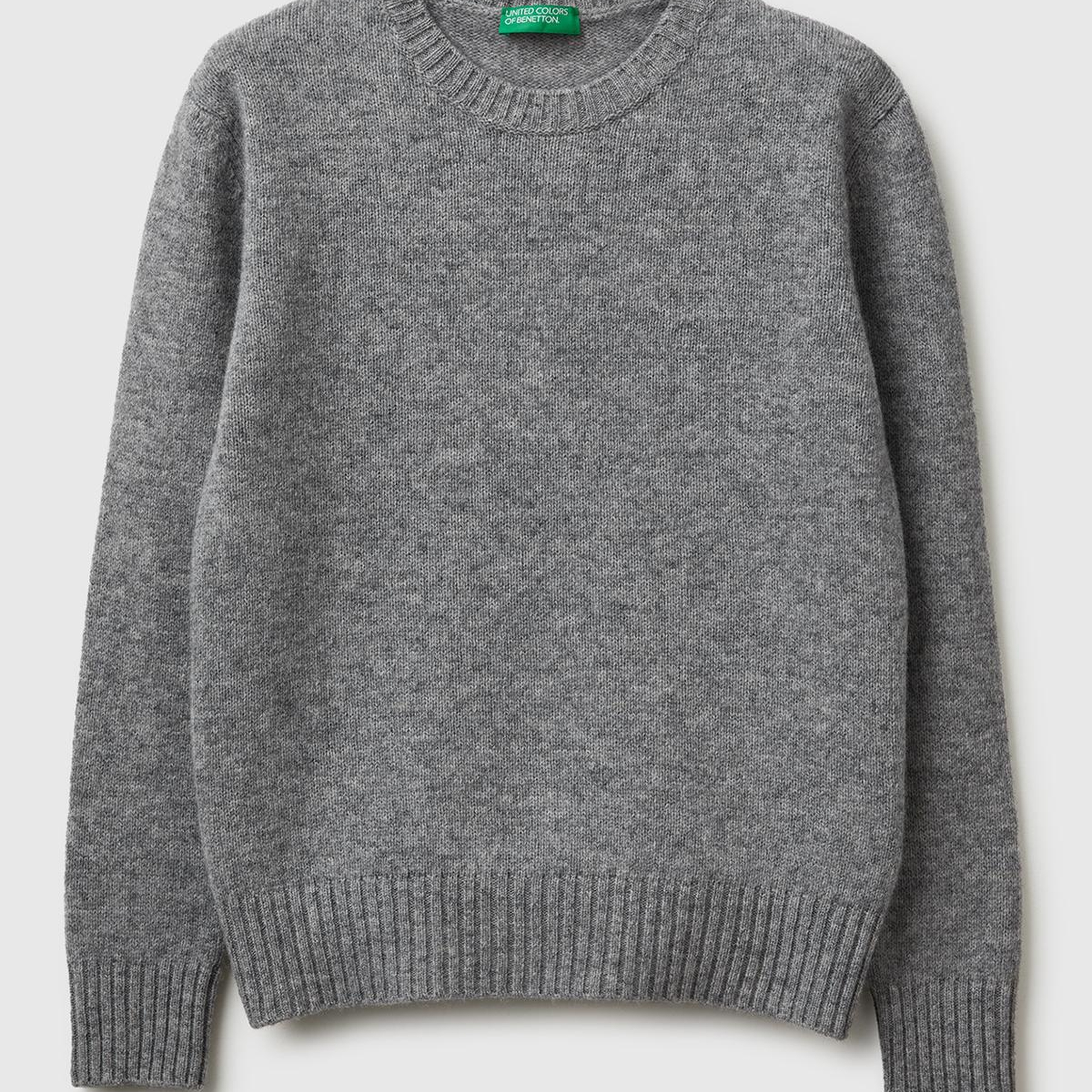 Kadın Antrasit Melanj Bisiklet Yaka Shetland Kazak