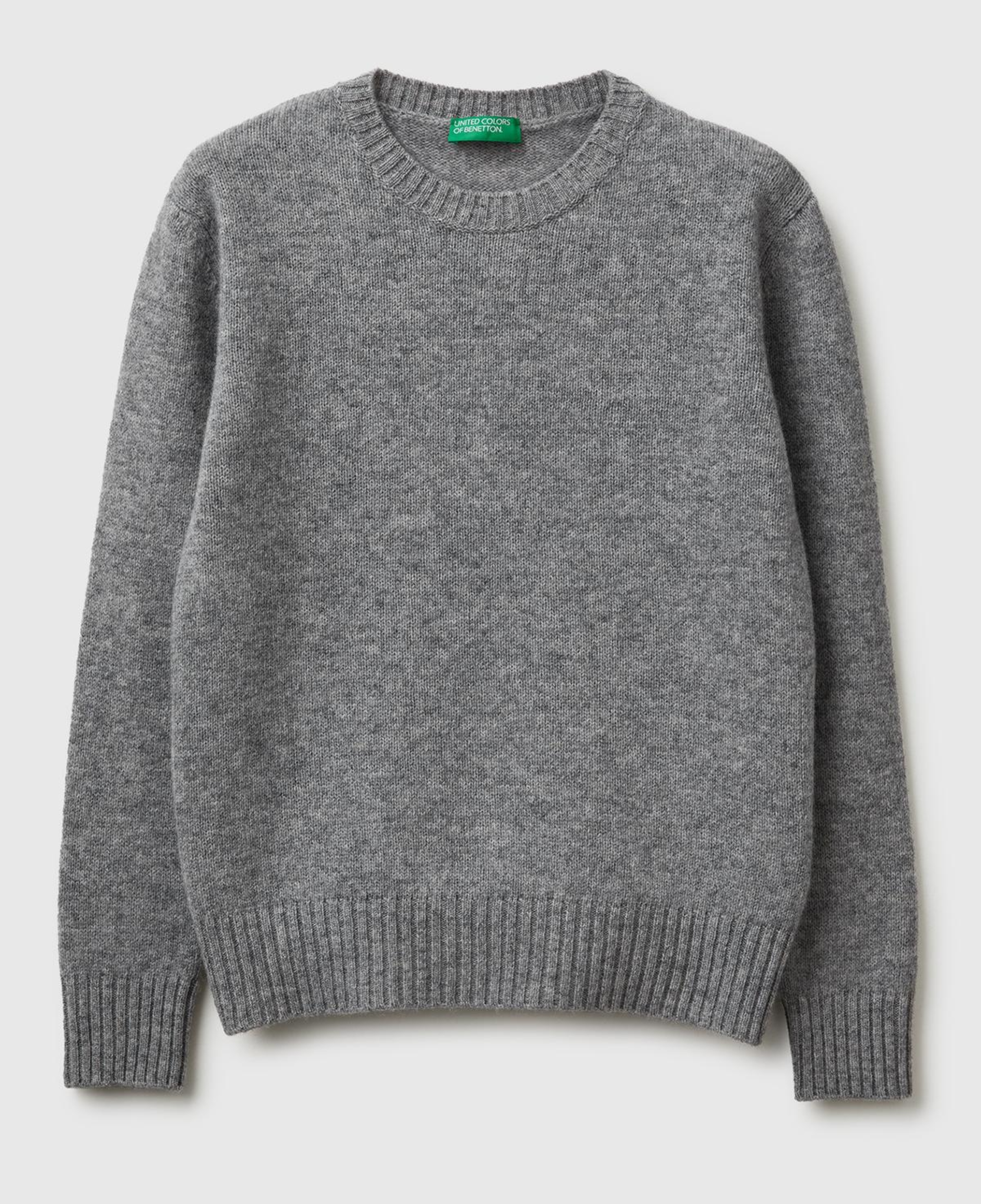 Kadın Antrasit Melanj Bisiklet Yaka Shetland Kazak