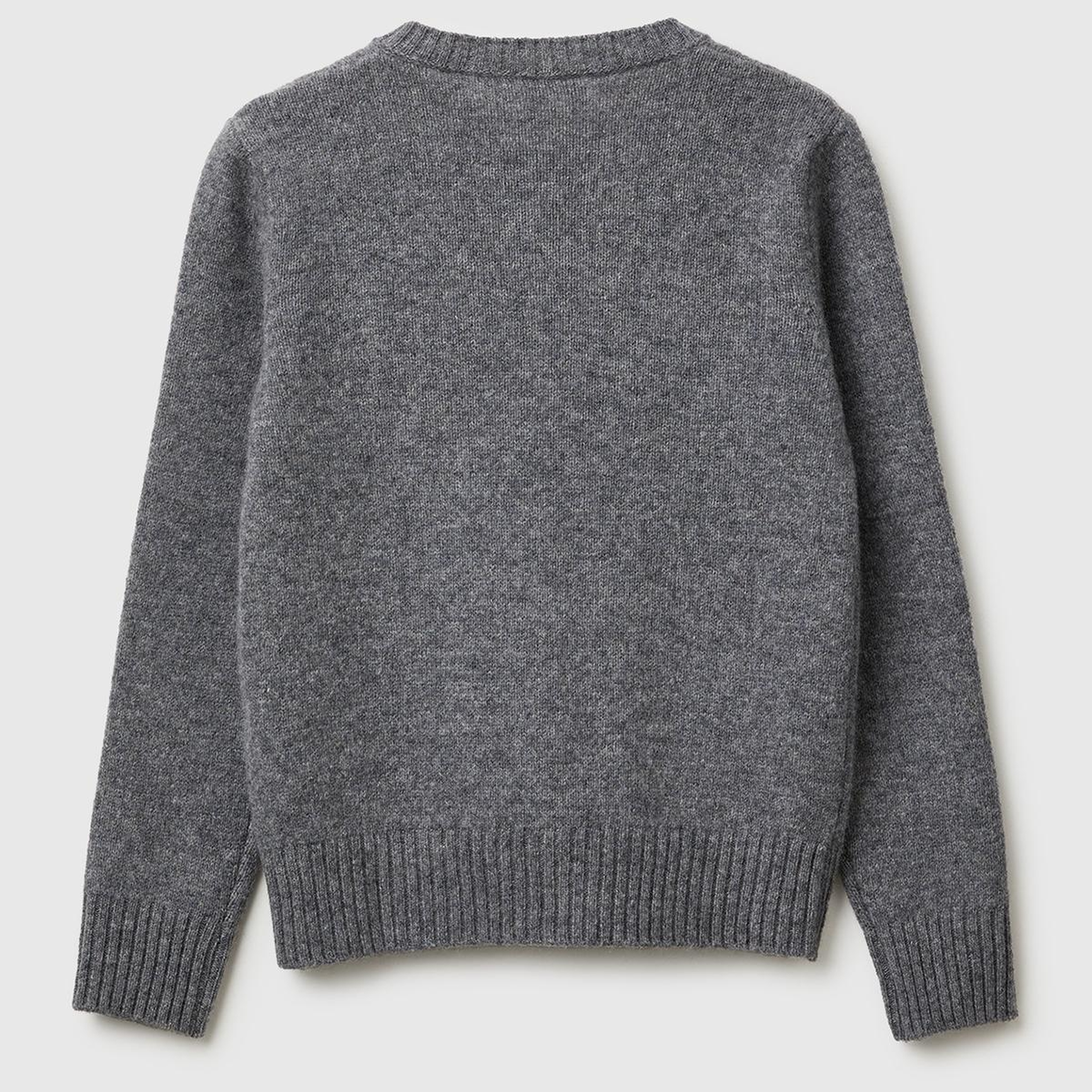 Kadın Antrasit Melanj Shetland Hırka