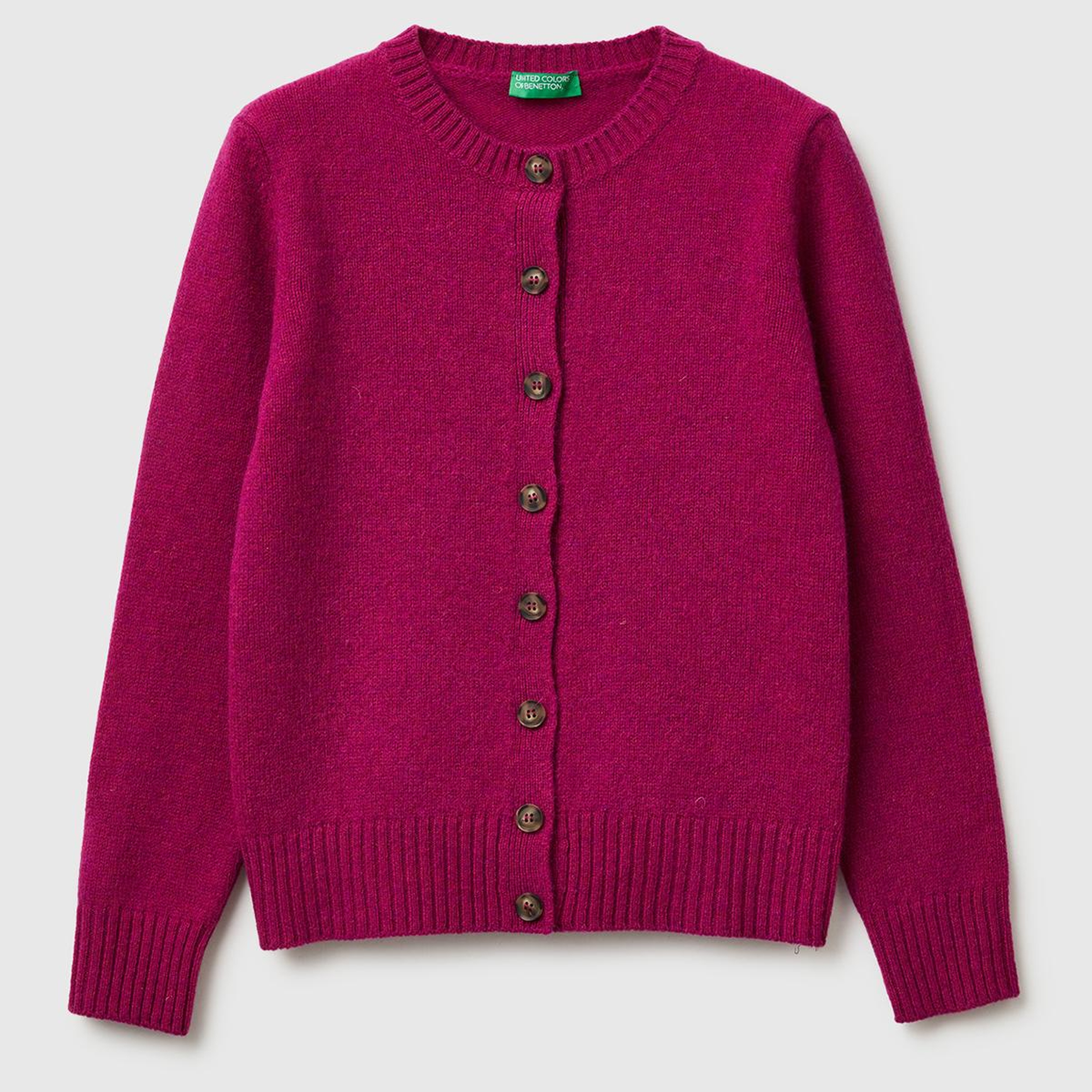 Kadın Fuşya Shetland Hırka