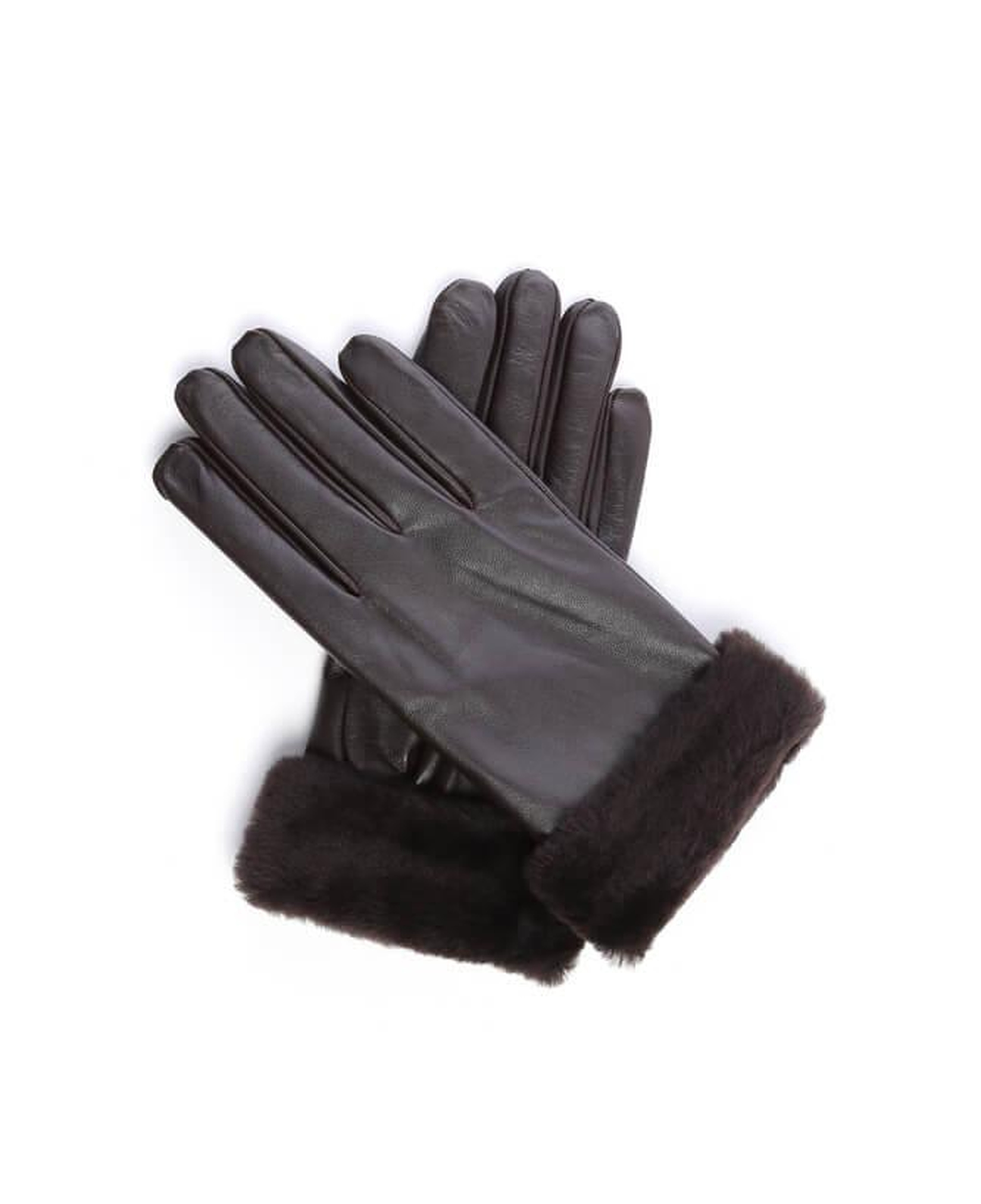 Tamer Tanca Kadın Hakiki Deri Kahverengi Eldiven ELDIVEN