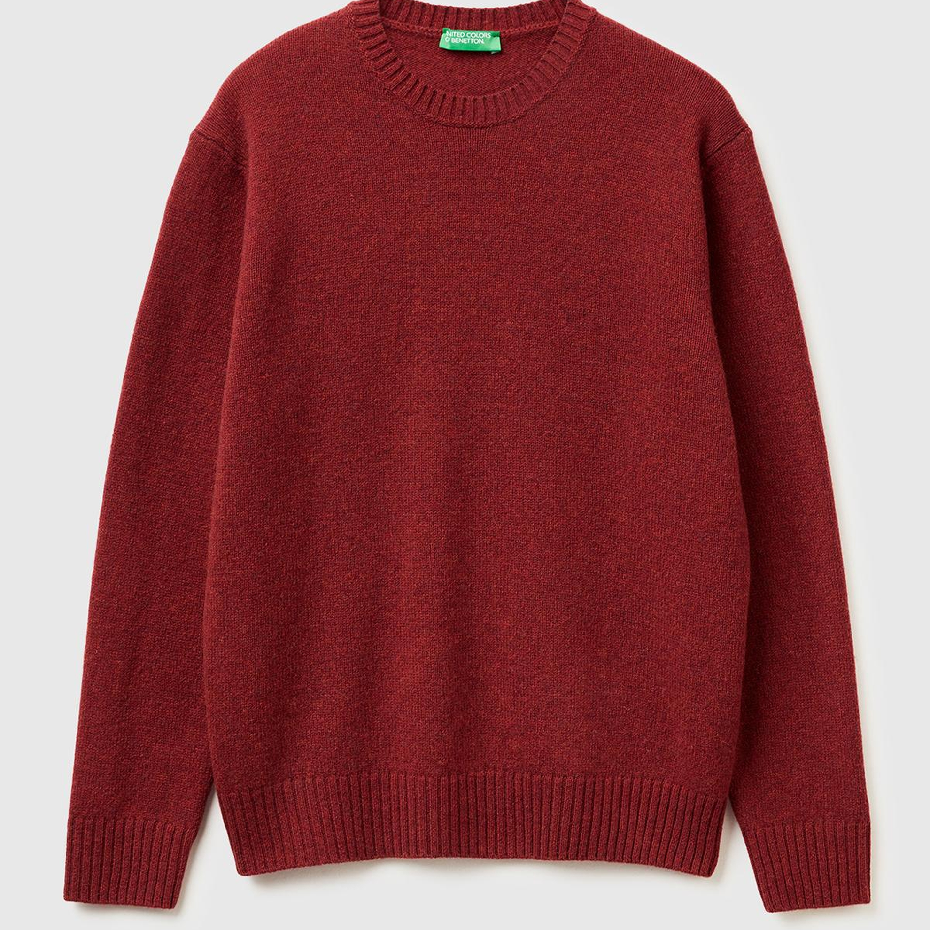 Erkek Bordo Bisiklet Yaka Shetland Kazak