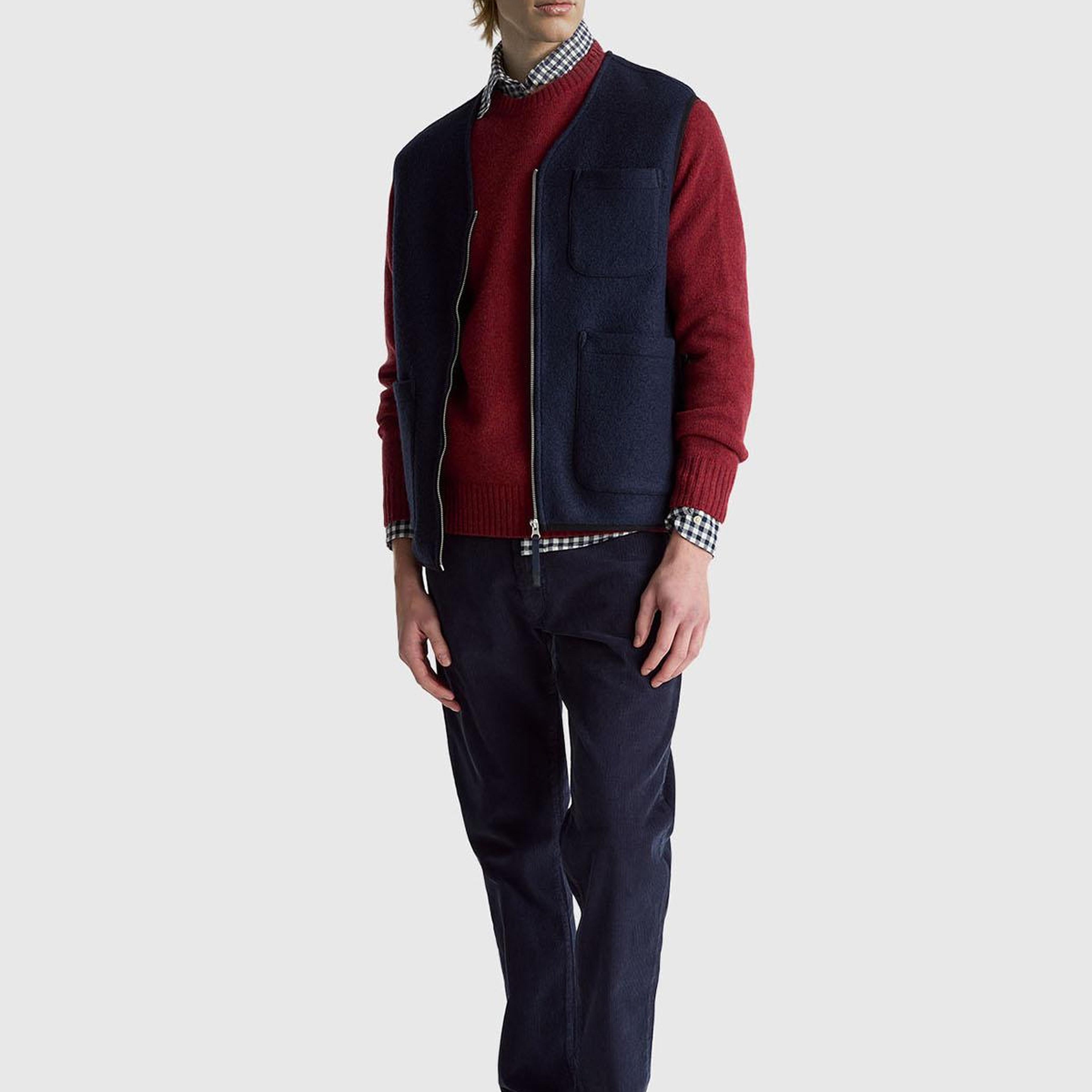 Erkek Bordo Bisiklet Yaka Shetland Kazak