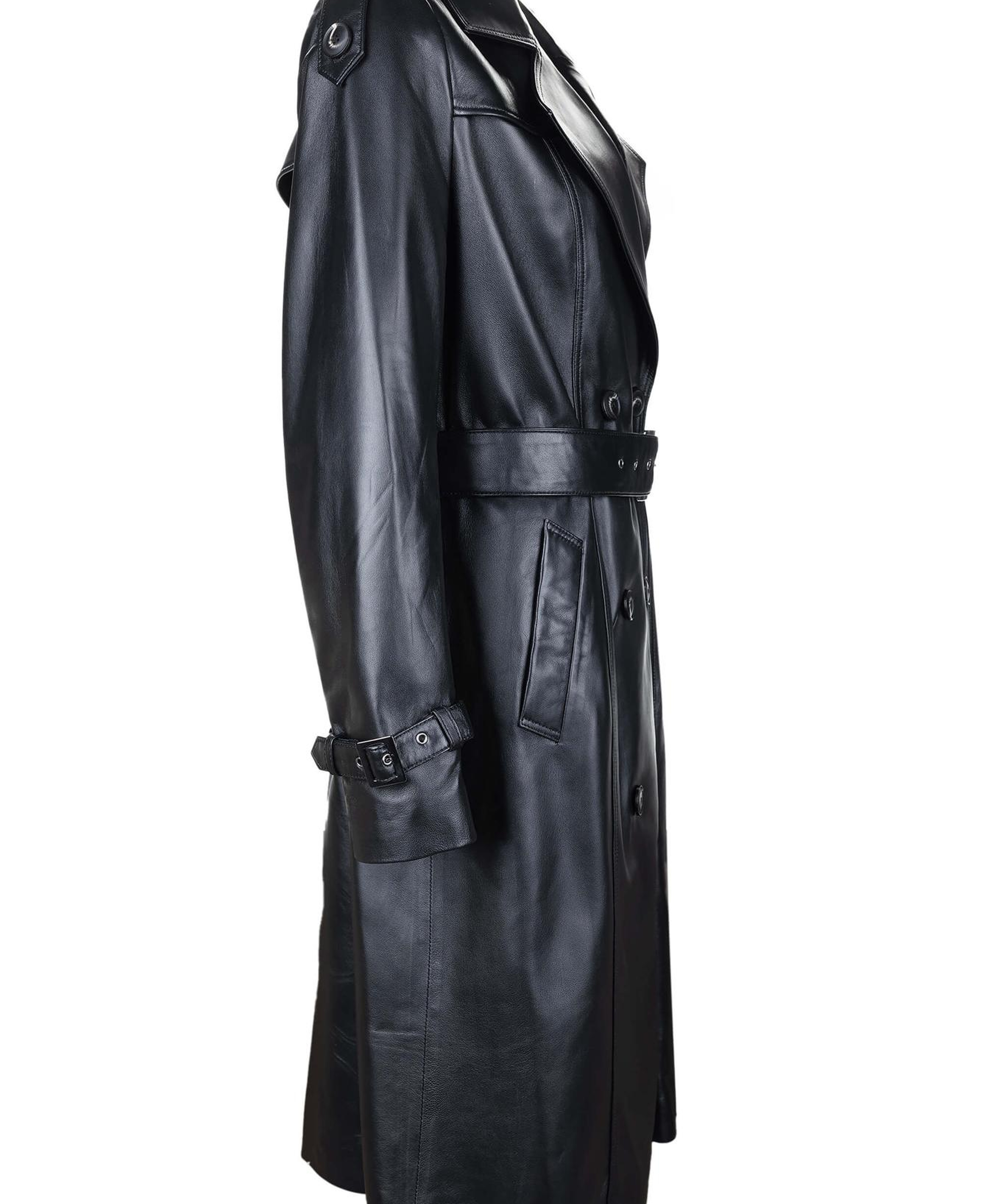 Tamer Tanca Kadın Hakiki Deri Siyah Deri Deri Mont