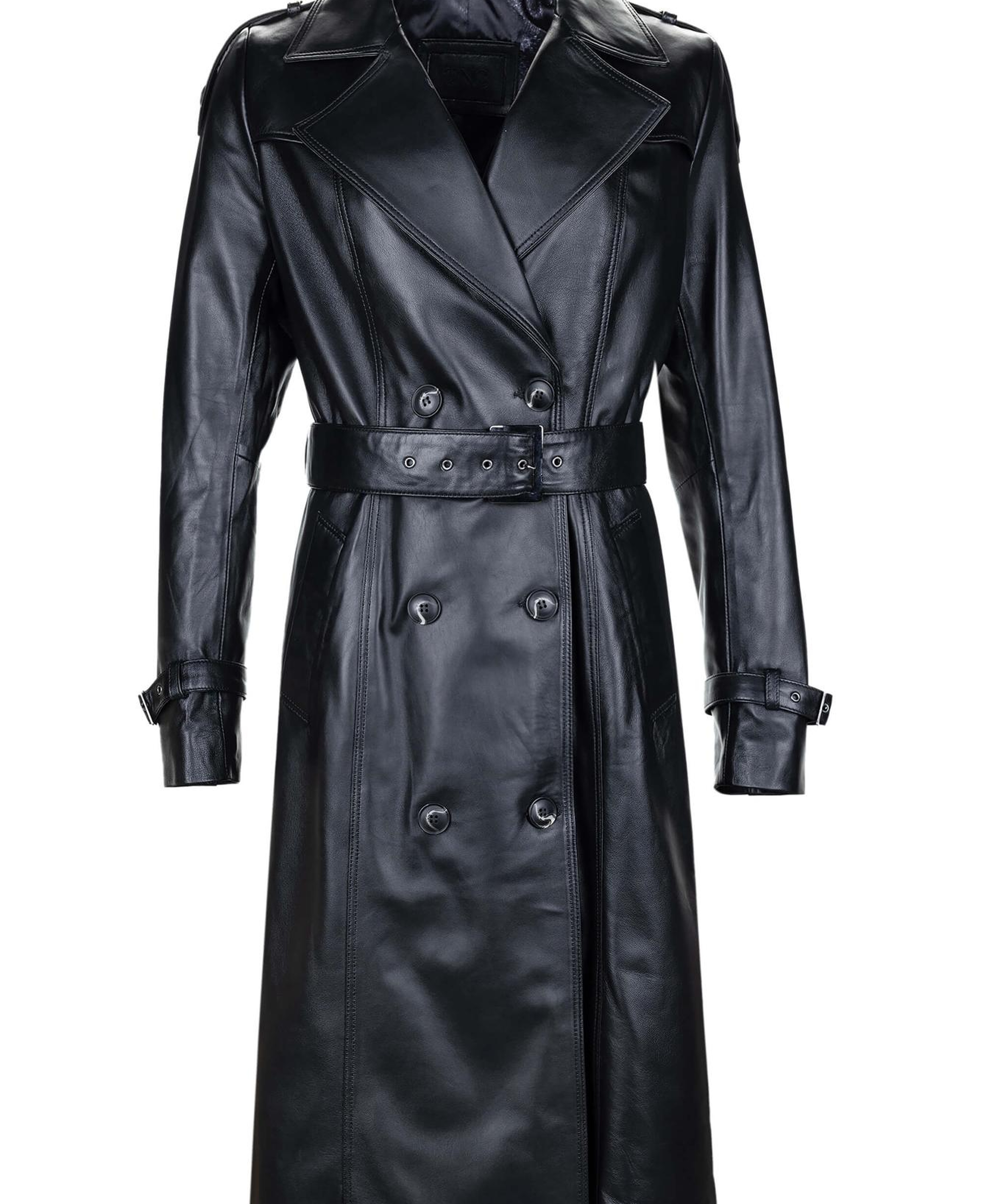 Tamer Tanca Kadın Hakiki Deri Siyah Deri Deri Mont