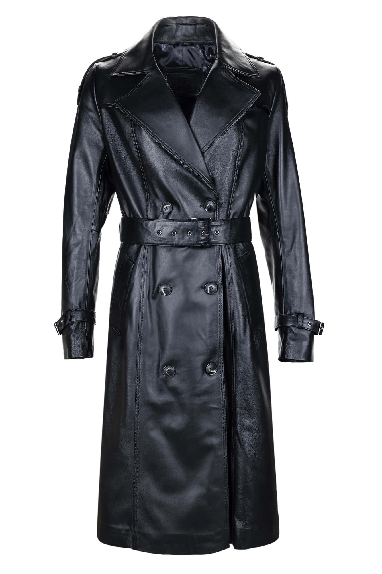 Tamer Tanca Kadın Hakiki Deri Siyah Deri Deri Mont