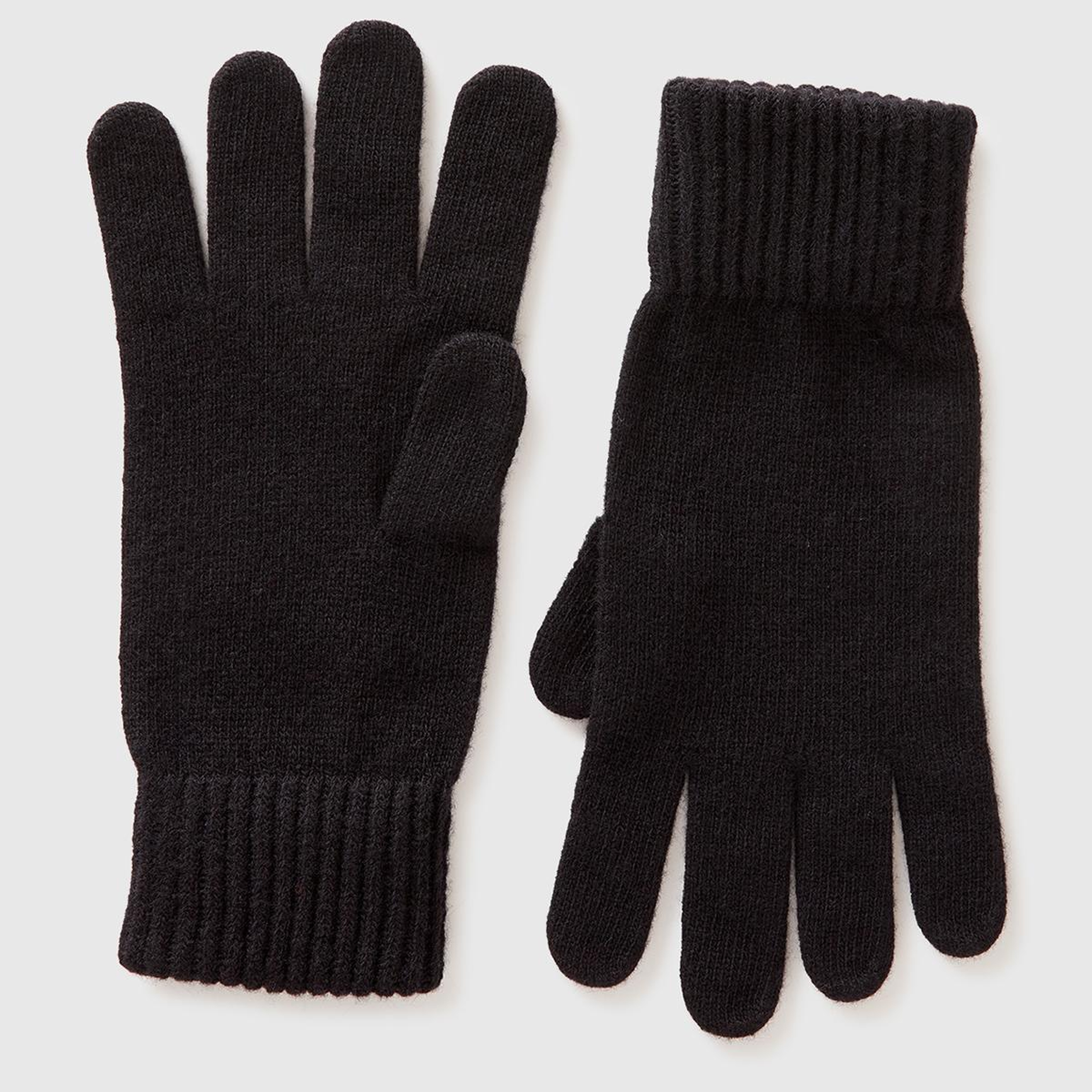 Erkek Siyah Yün Eldiven
