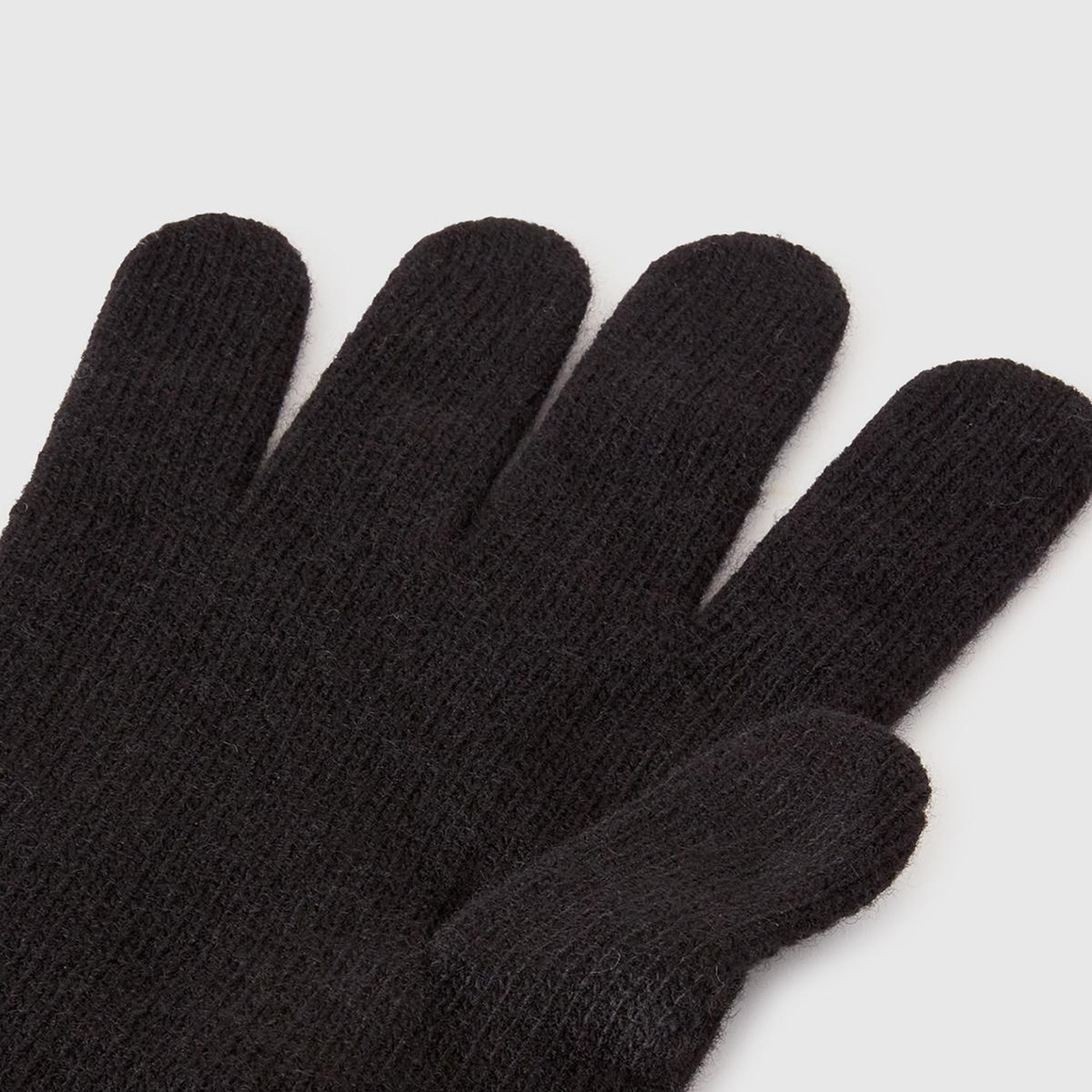 Erkek Siyah Yün Eldiven