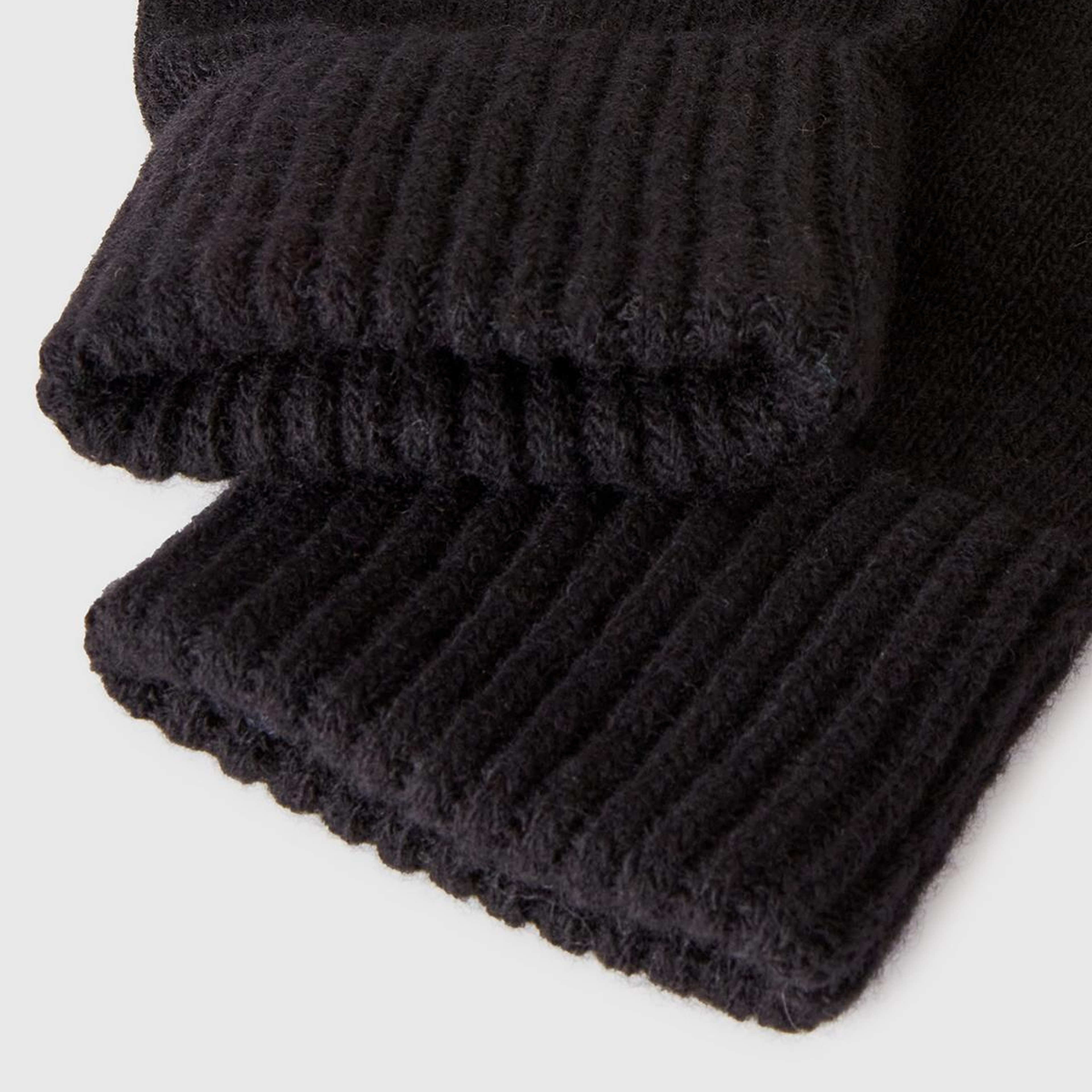 Erkek Siyah Yün Eldiven