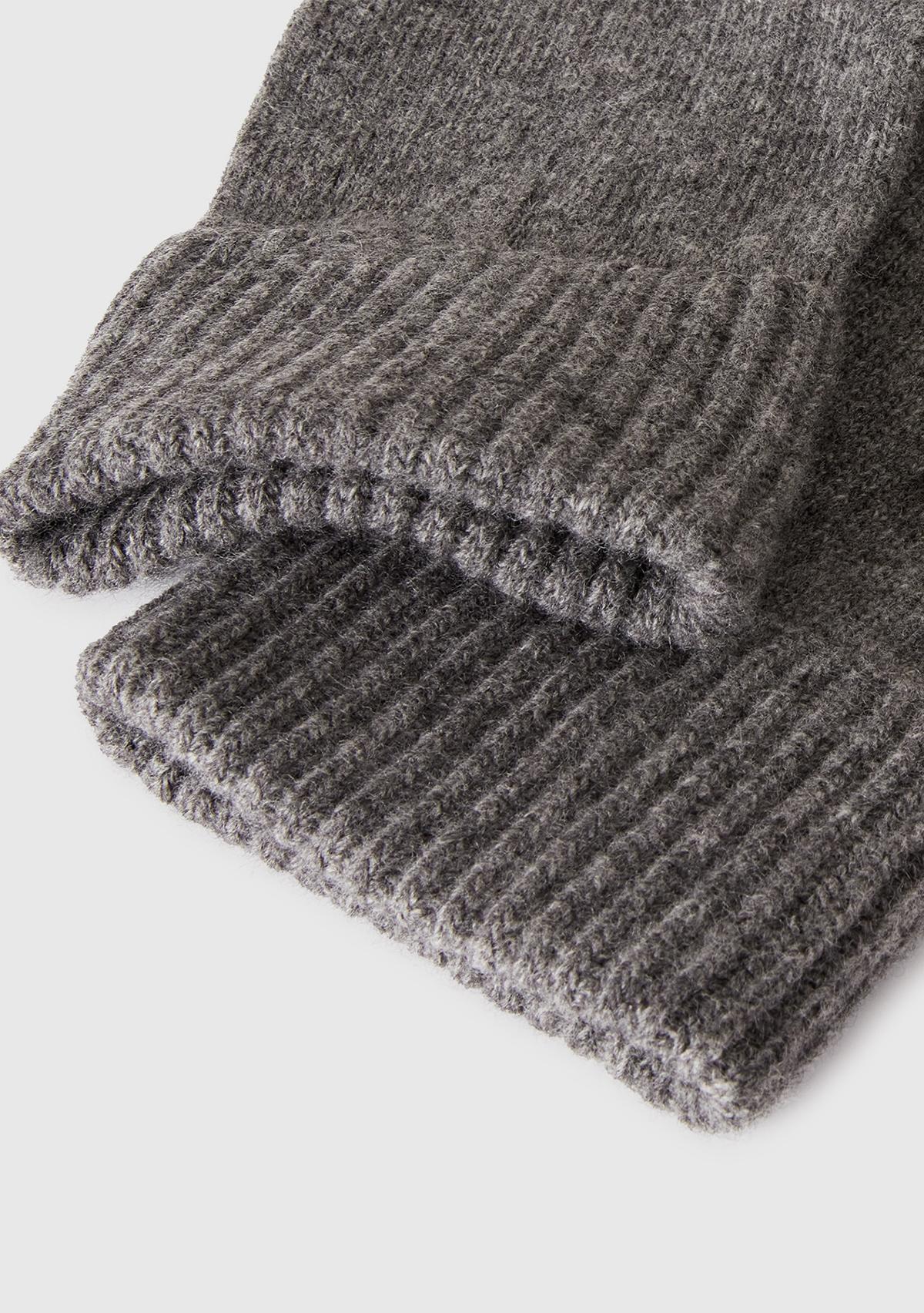 Erkek Antrasit Melanj Yün Eldiven