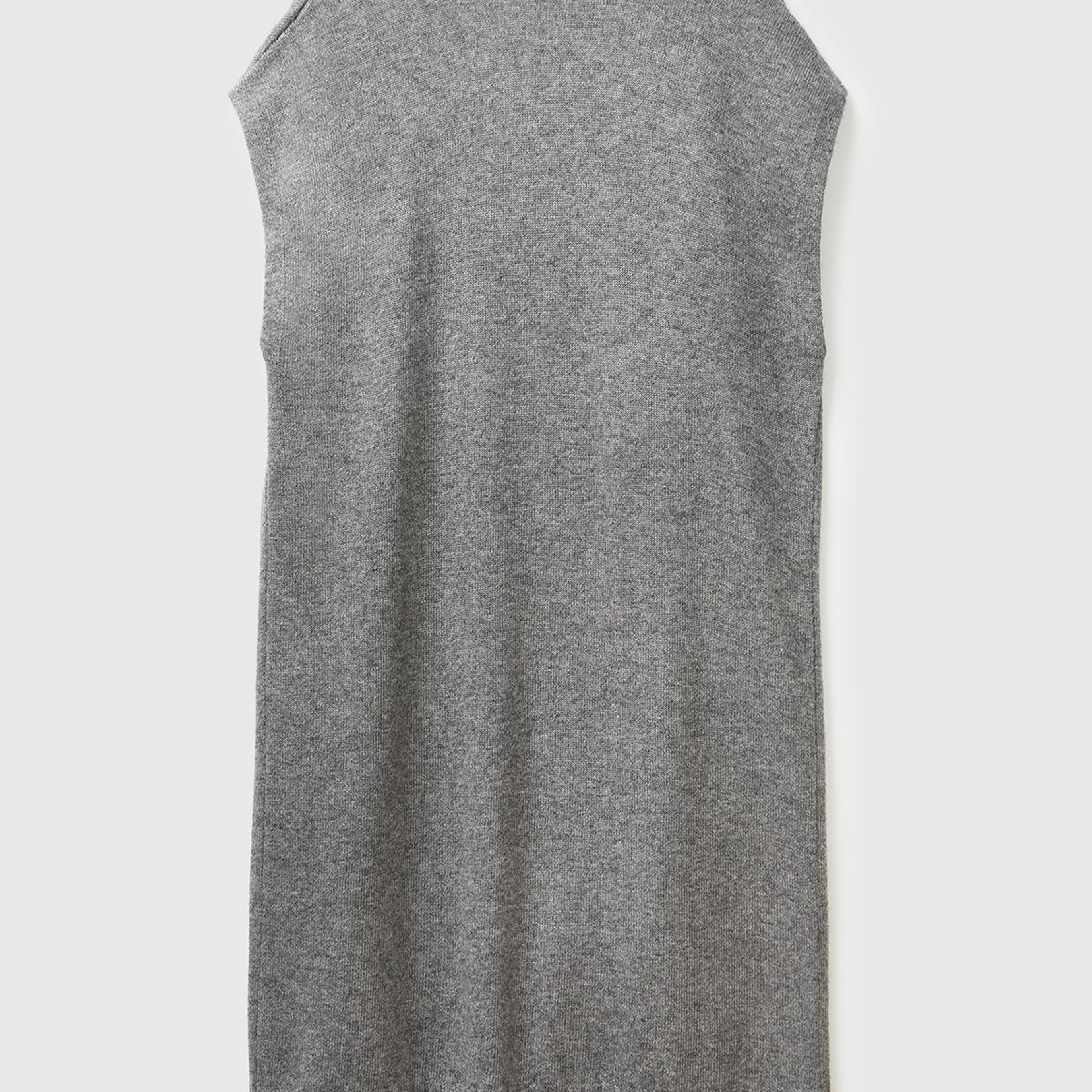 Kadın Antrasit Melanj Yün ve Kaşmir Karışımlı Ribana Detaylı Kısa Kollu Uzun Hırka