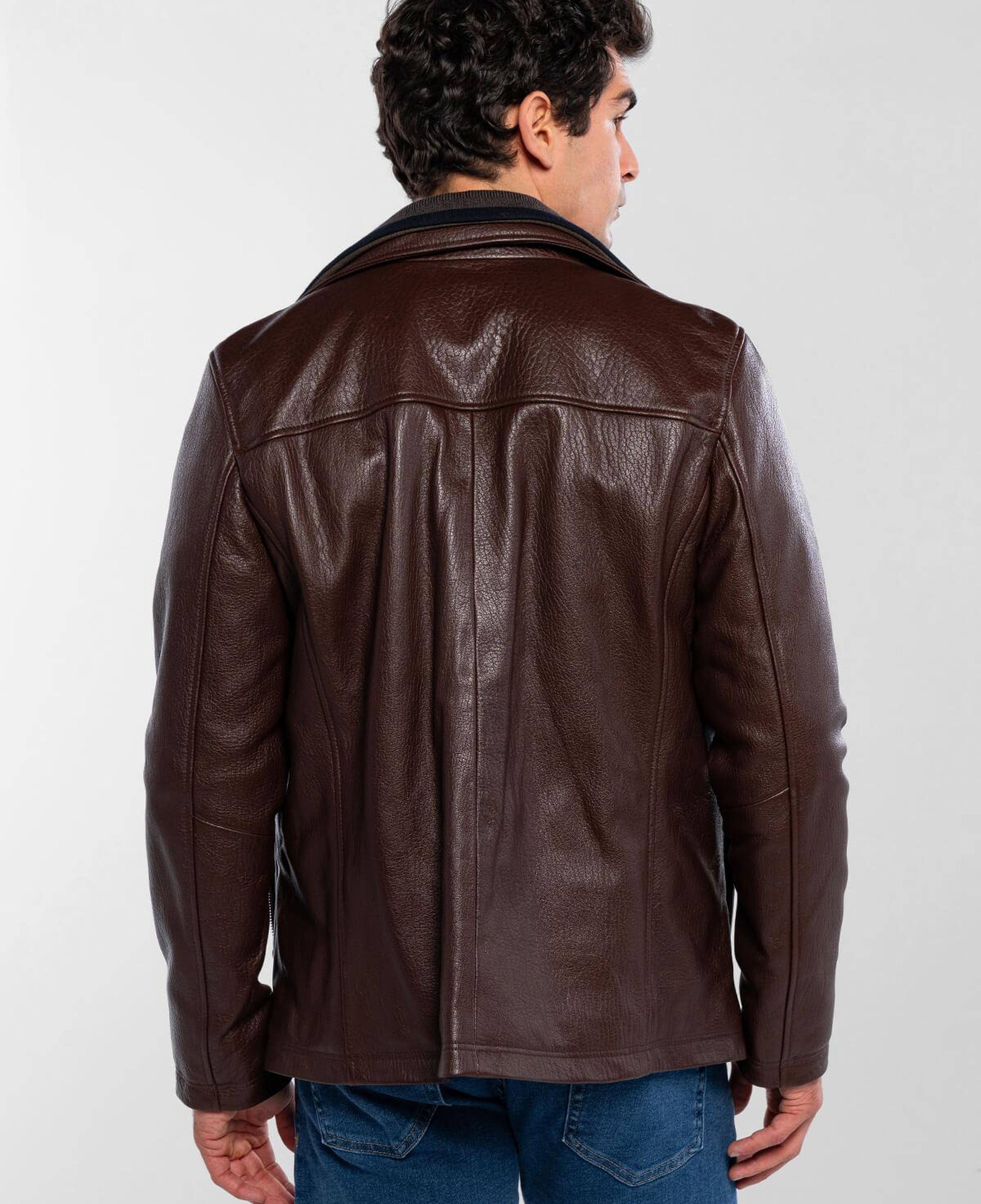 Tamer Tanca Erkek Deri & Tekstil Fındık Deri Mont