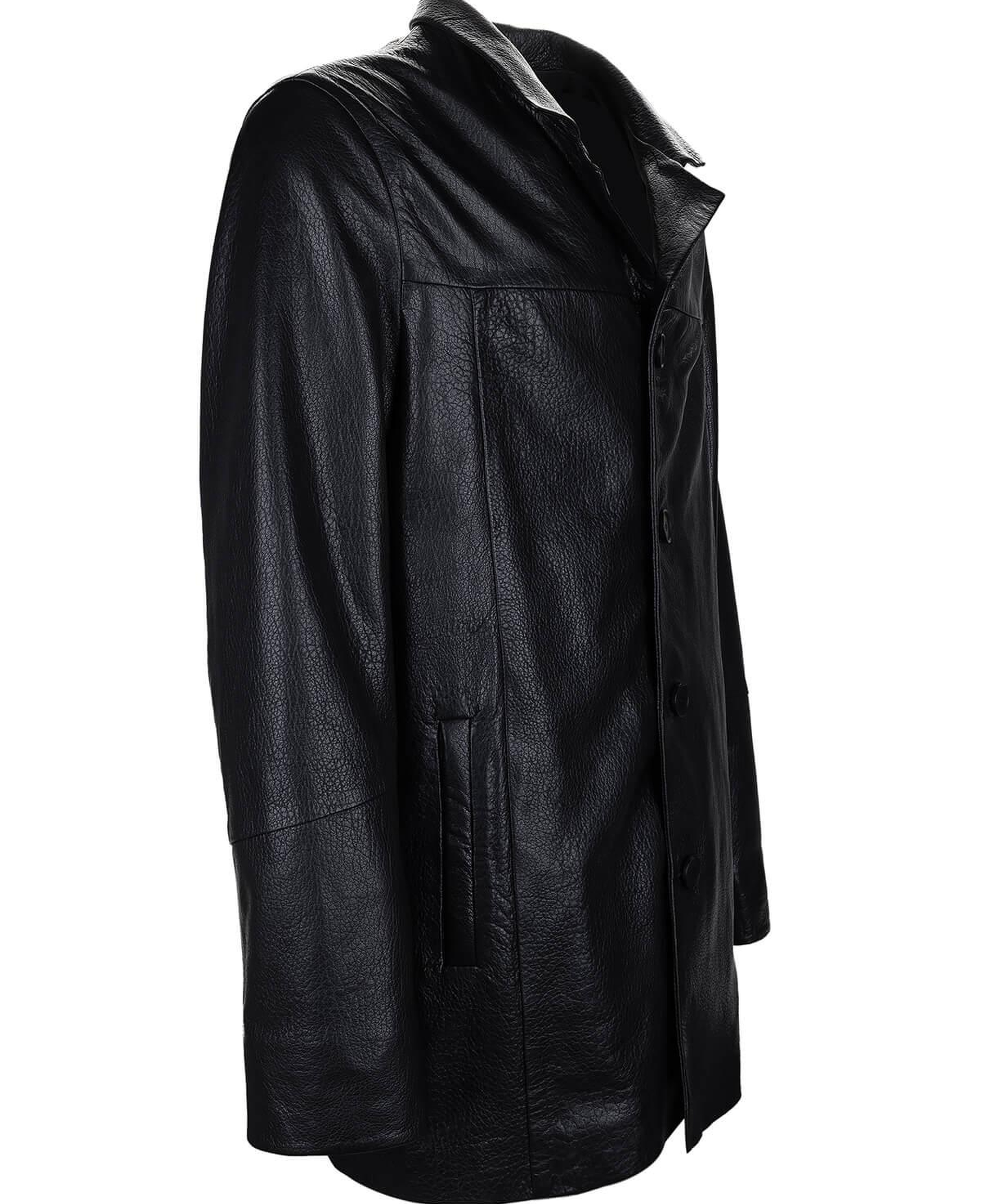 Tamer Tanca Erkek Hakiki Deri Siyah Jumbo Mont