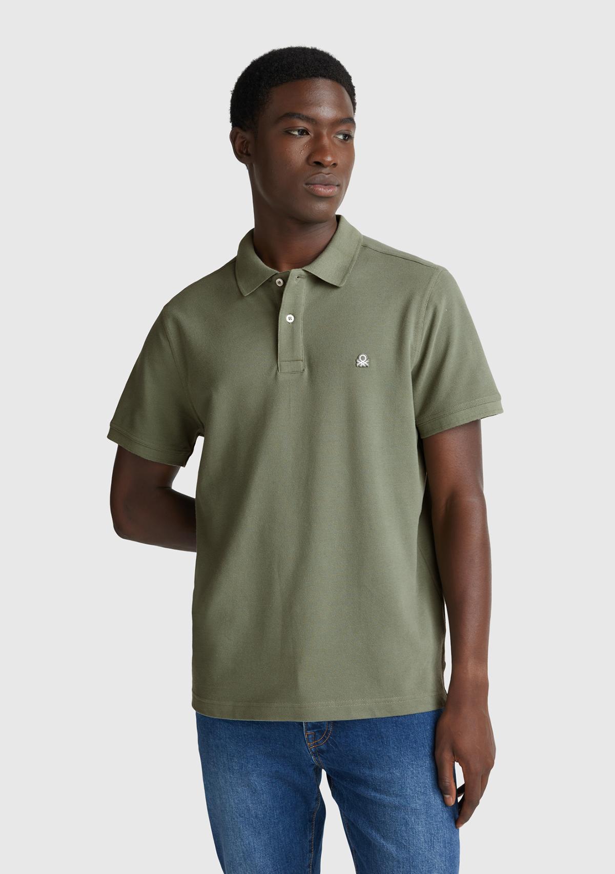 Erkek Haki Regular Fit Kısa Kollu Polo T-Shirt