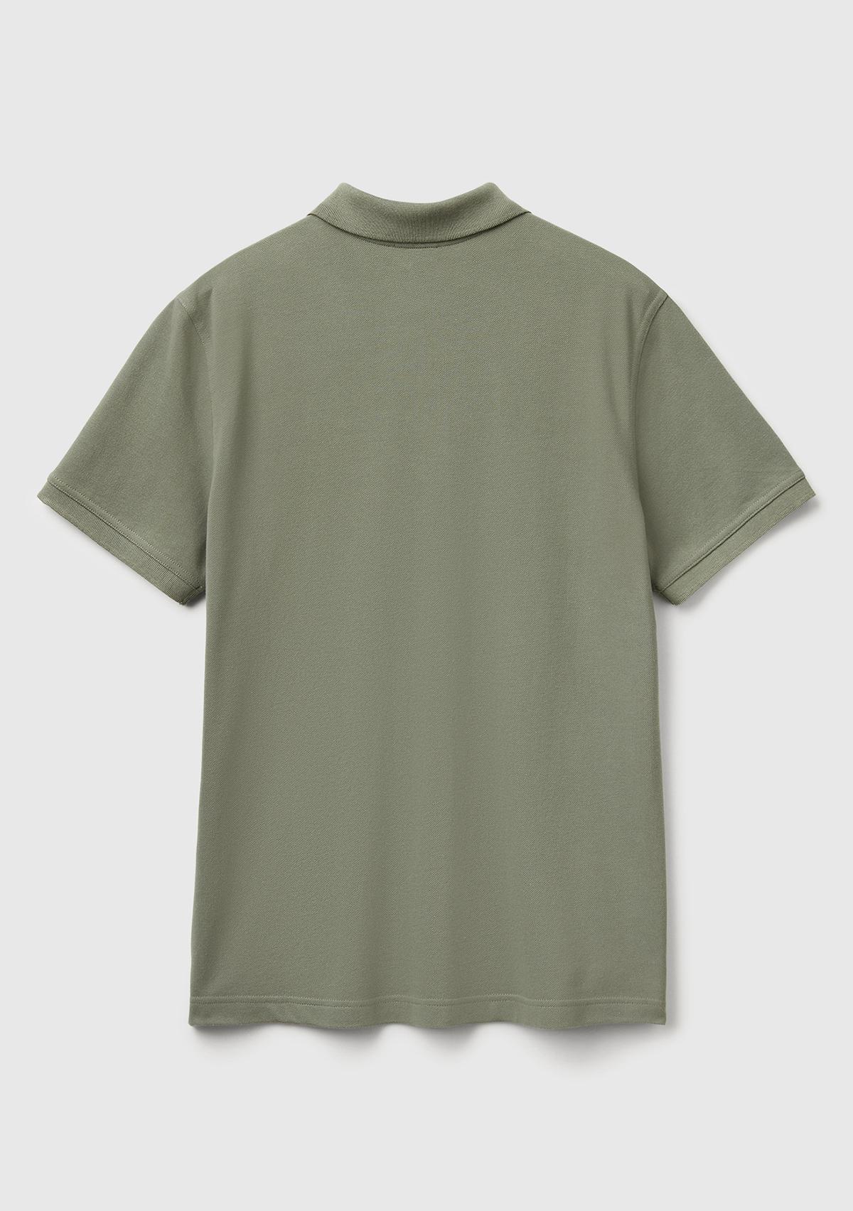 Erkek Haki Regular Fit Kısa Kollu Polo T-Shirt