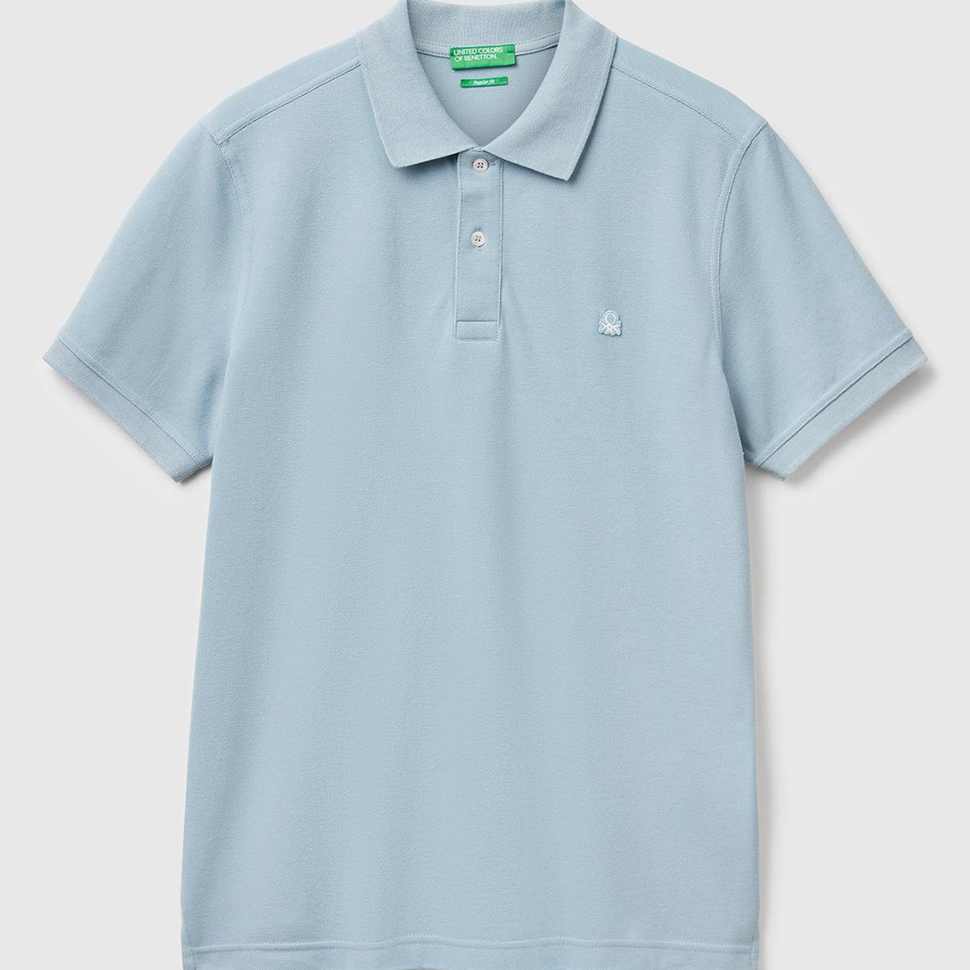 Erkek Bebek Mavisi Regular Fit Kısa Kollu Polo T-Shirt