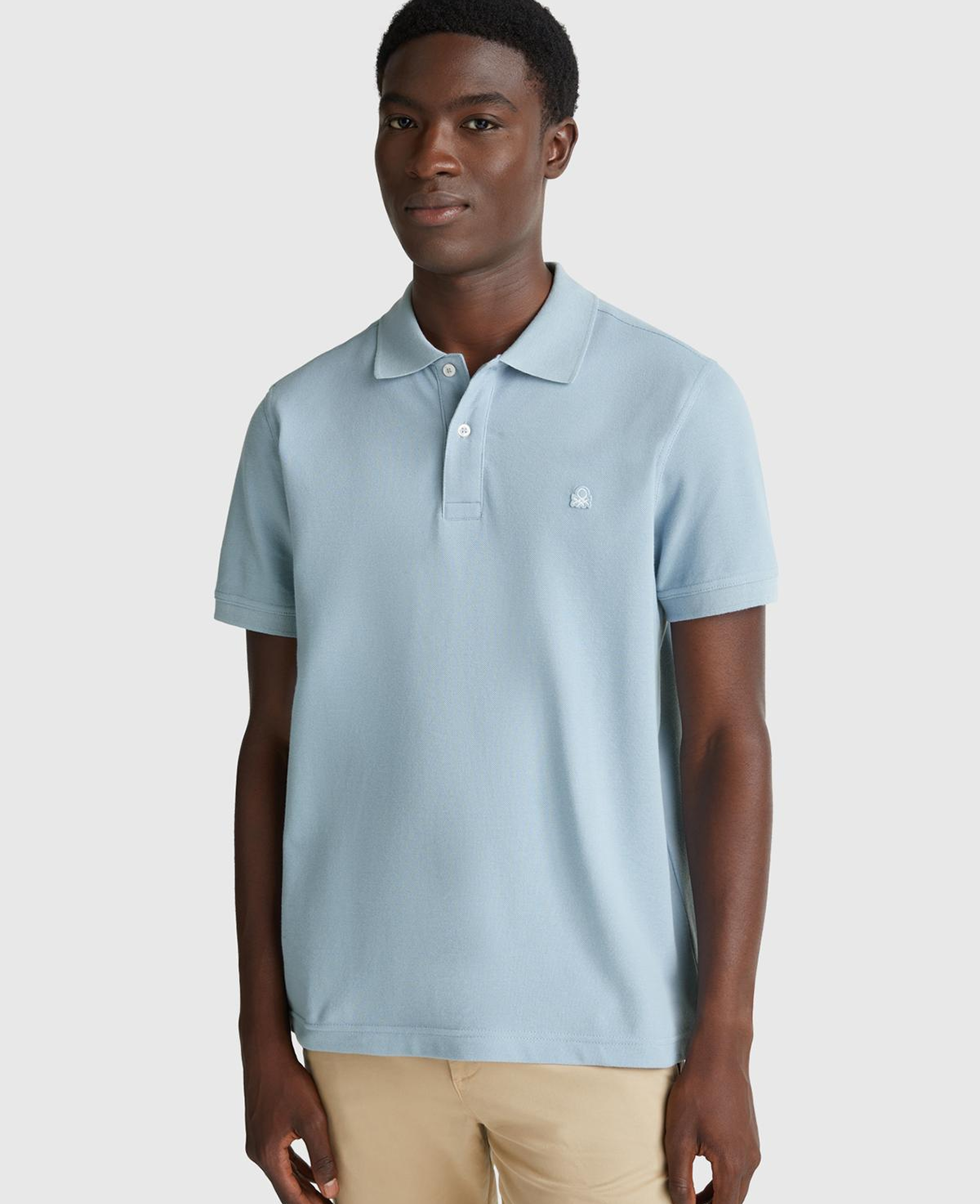 Erkek Bebek Mavisi Regular Fit Kısa Kollu Polo T-Shirt