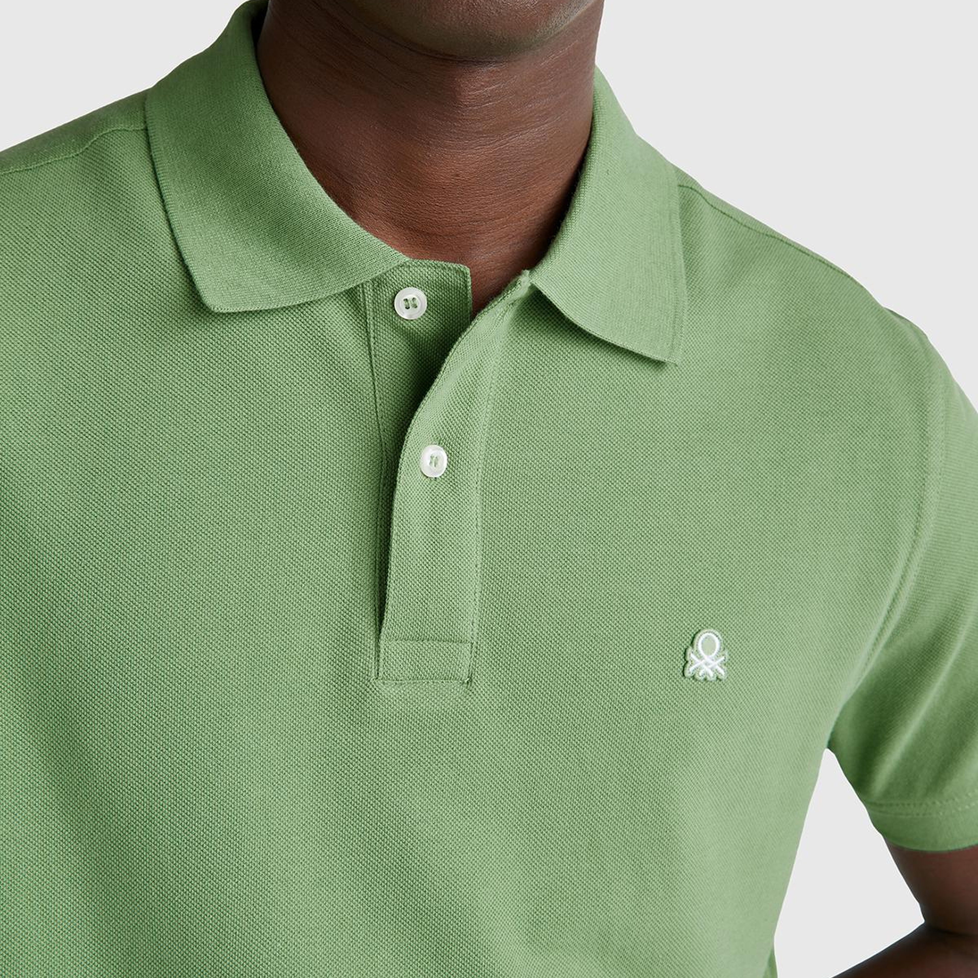 Erkek Açık Yeşill Regular Fit Kısa Kollu Polo T-Shirt