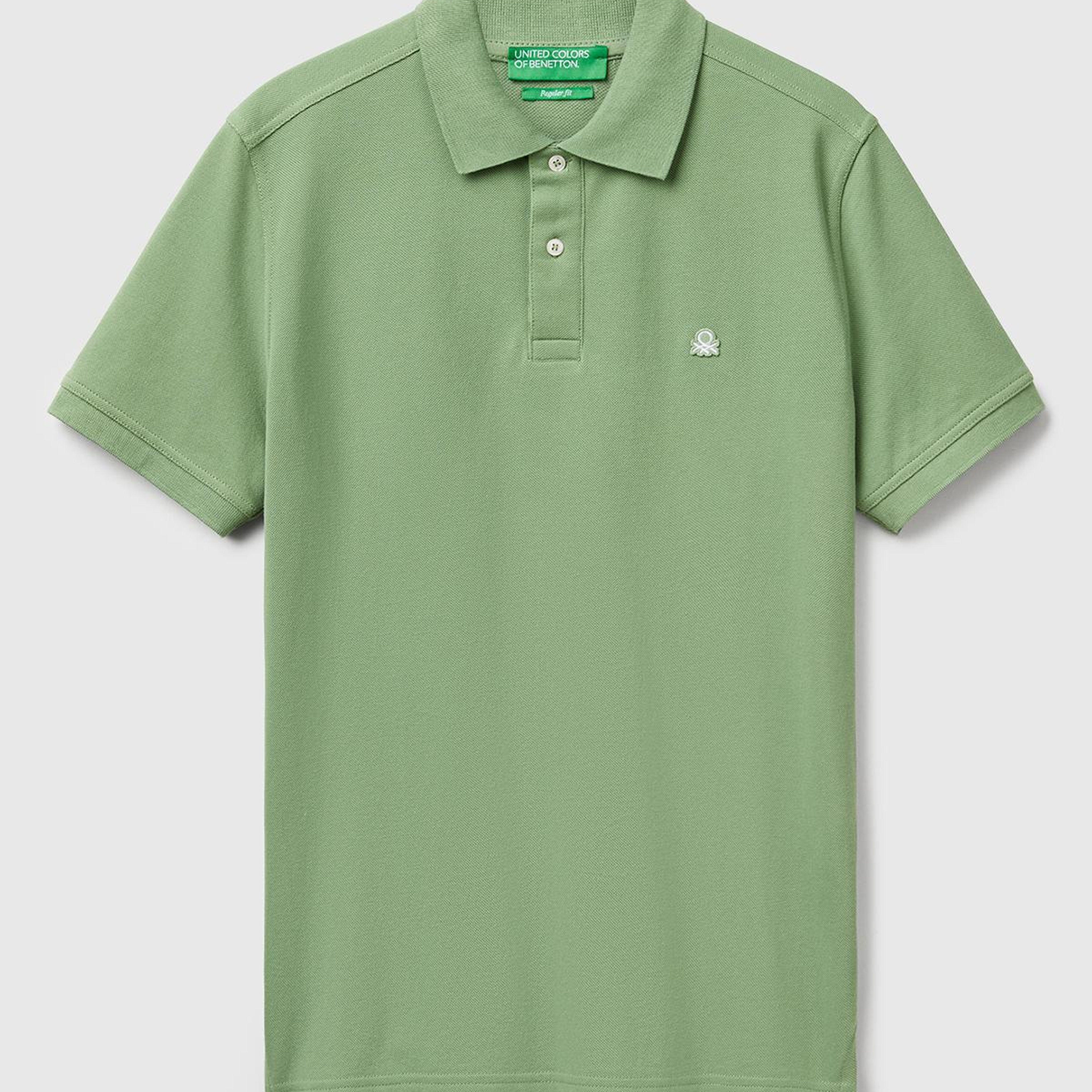 Erkek Açık Yeşill Regular Fit Kısa Kollu Polo T-Shirt