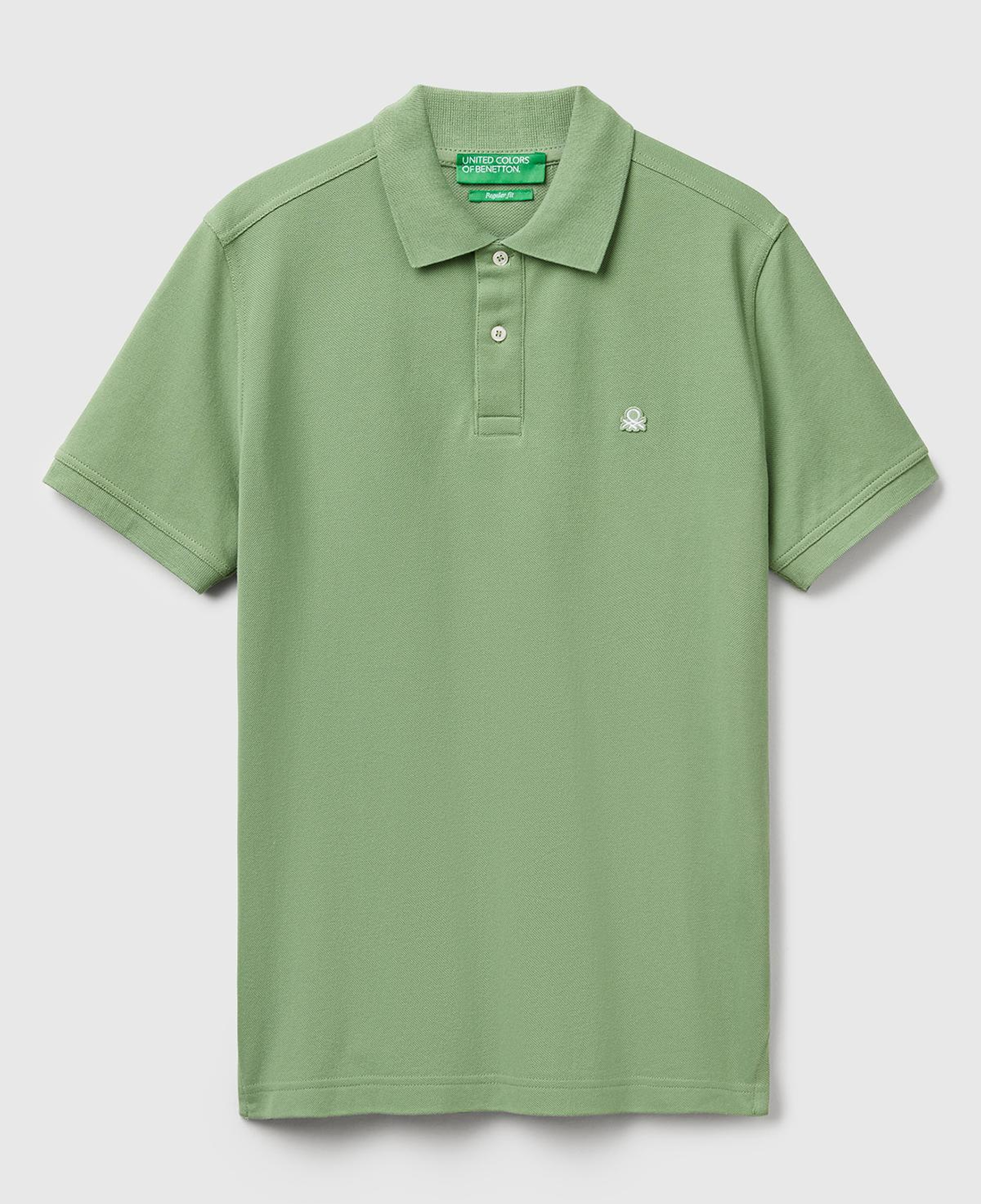 Erkek Açık Yeşill Regular Fit Kısa Kollu Polo T-Shirt