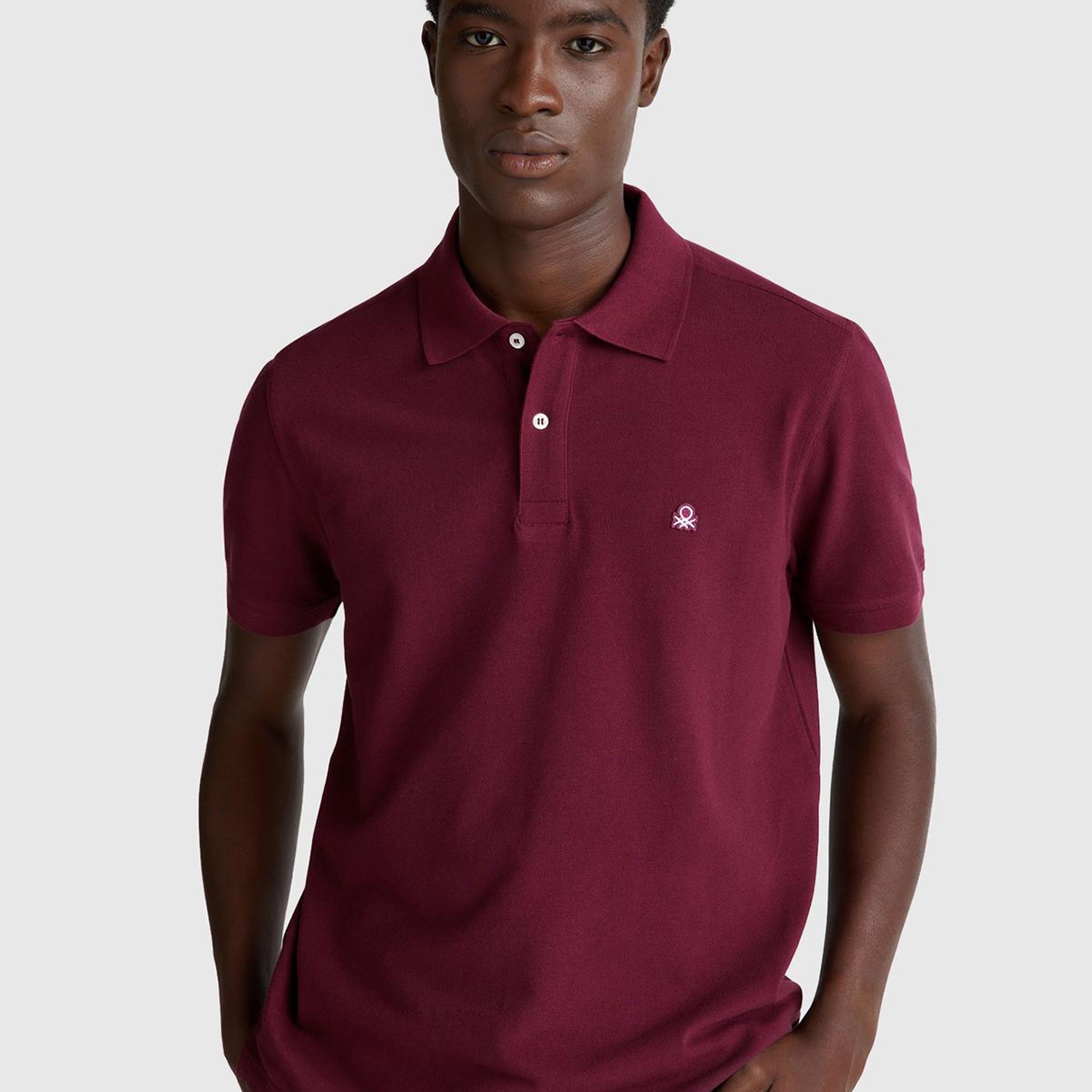 Erkek Mürdüm Regular Fit Kısa Kollu Polo T-Shirt