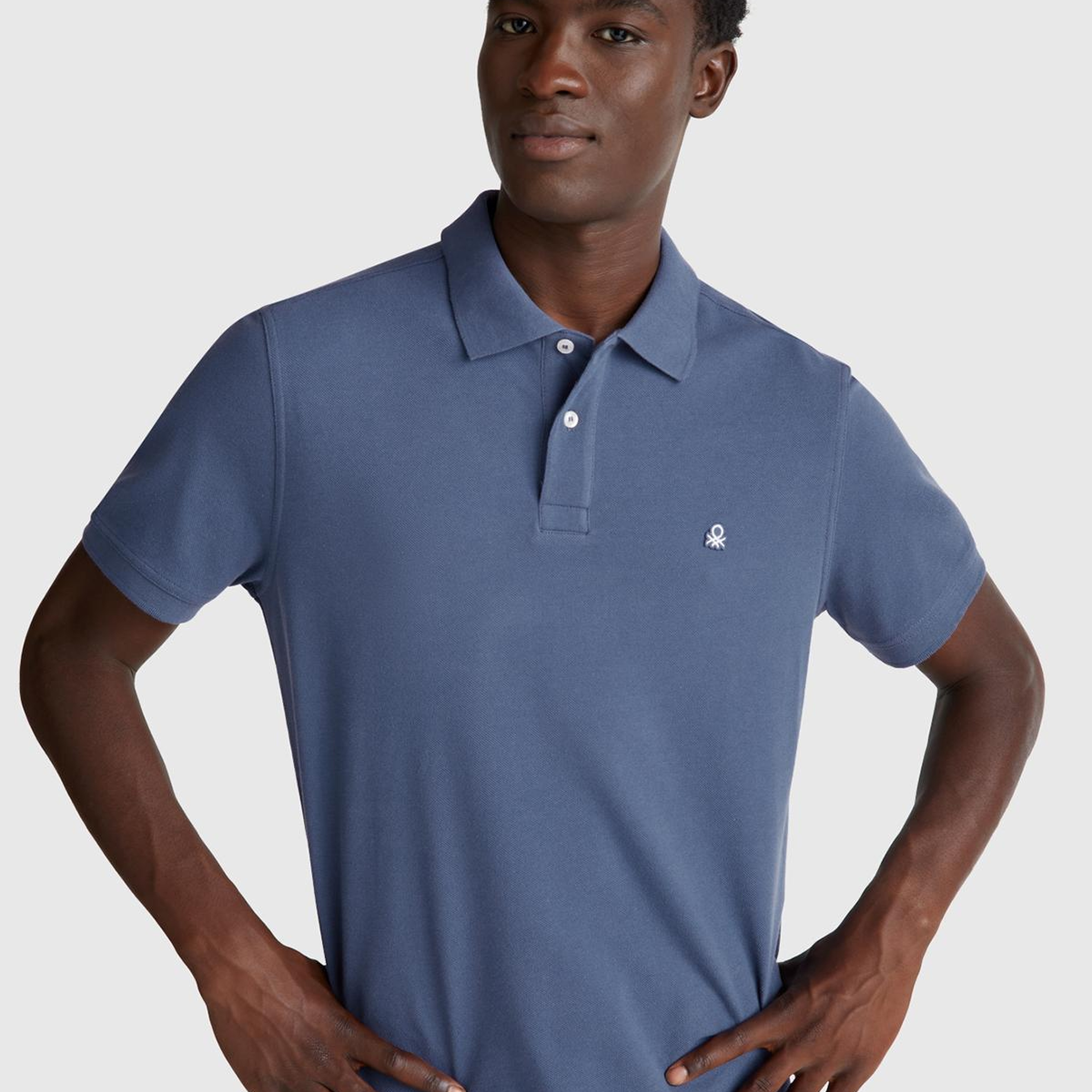 Erkek Havacı Mavi Regular Fit Kısa Kollu Polo T-Shirt
