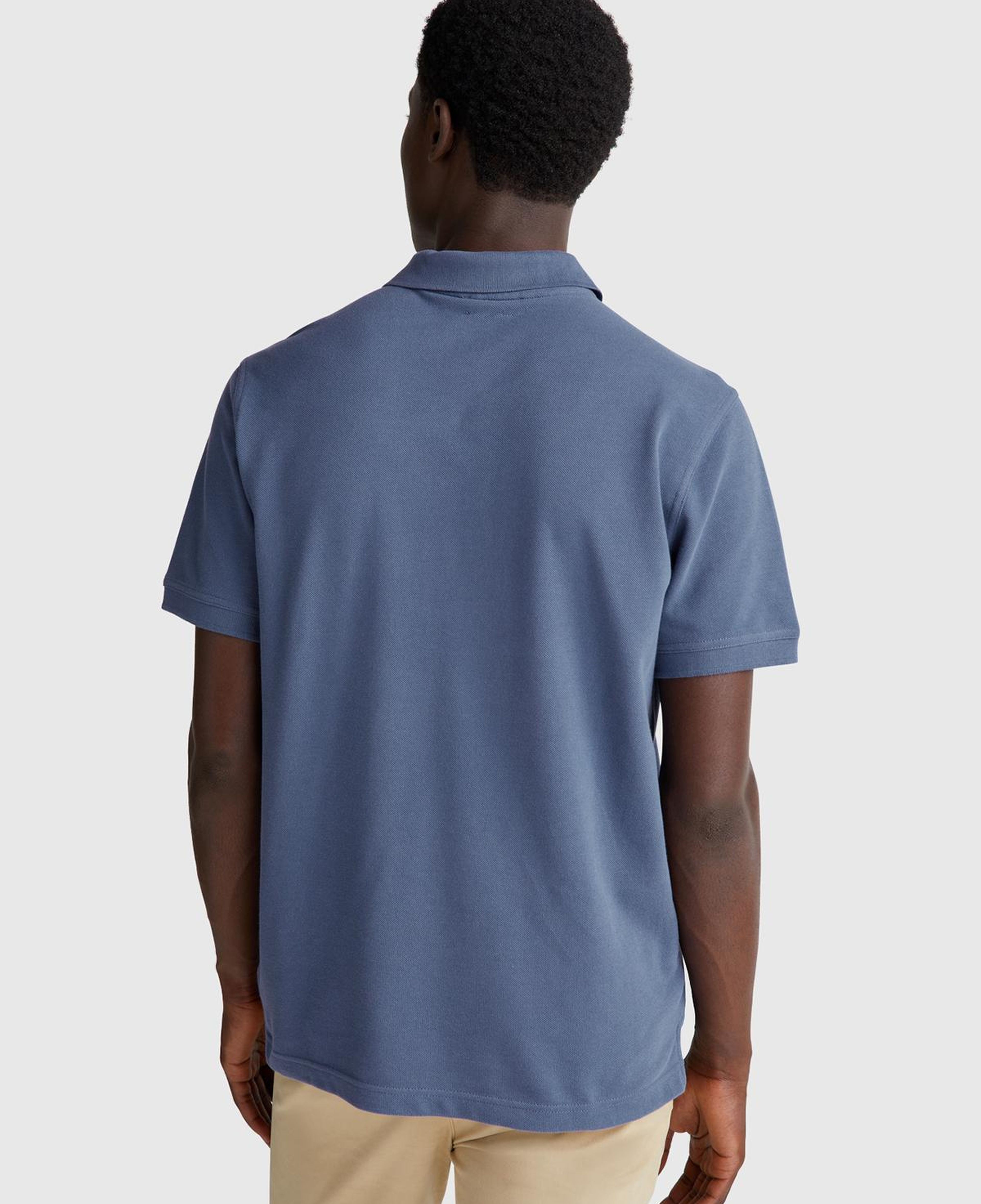 Erkek Havacı Mavi Regular Fit Kısa Kollu Polo T-Shirt