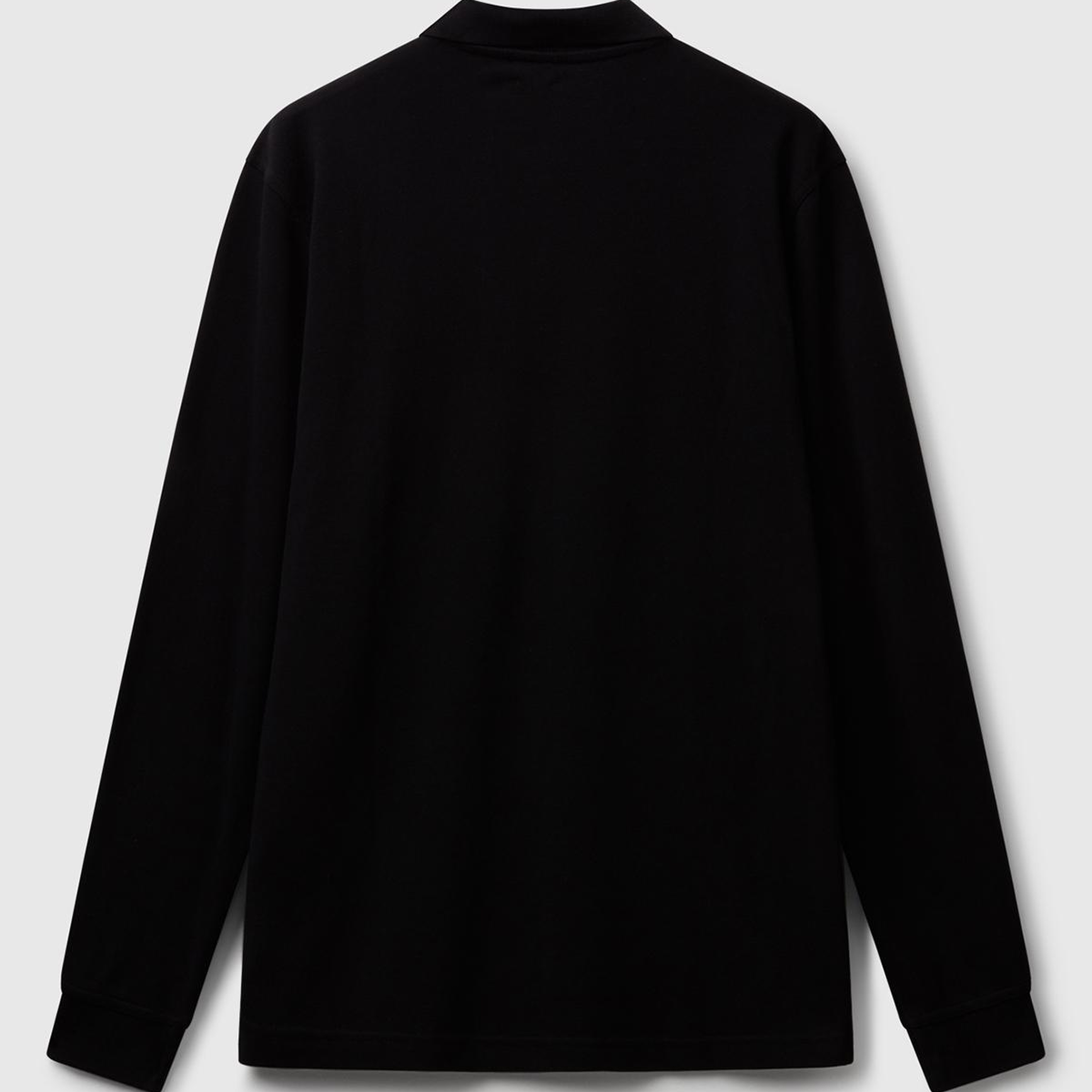 Erkek Siyah Uzun Kol Polo T-Shirt