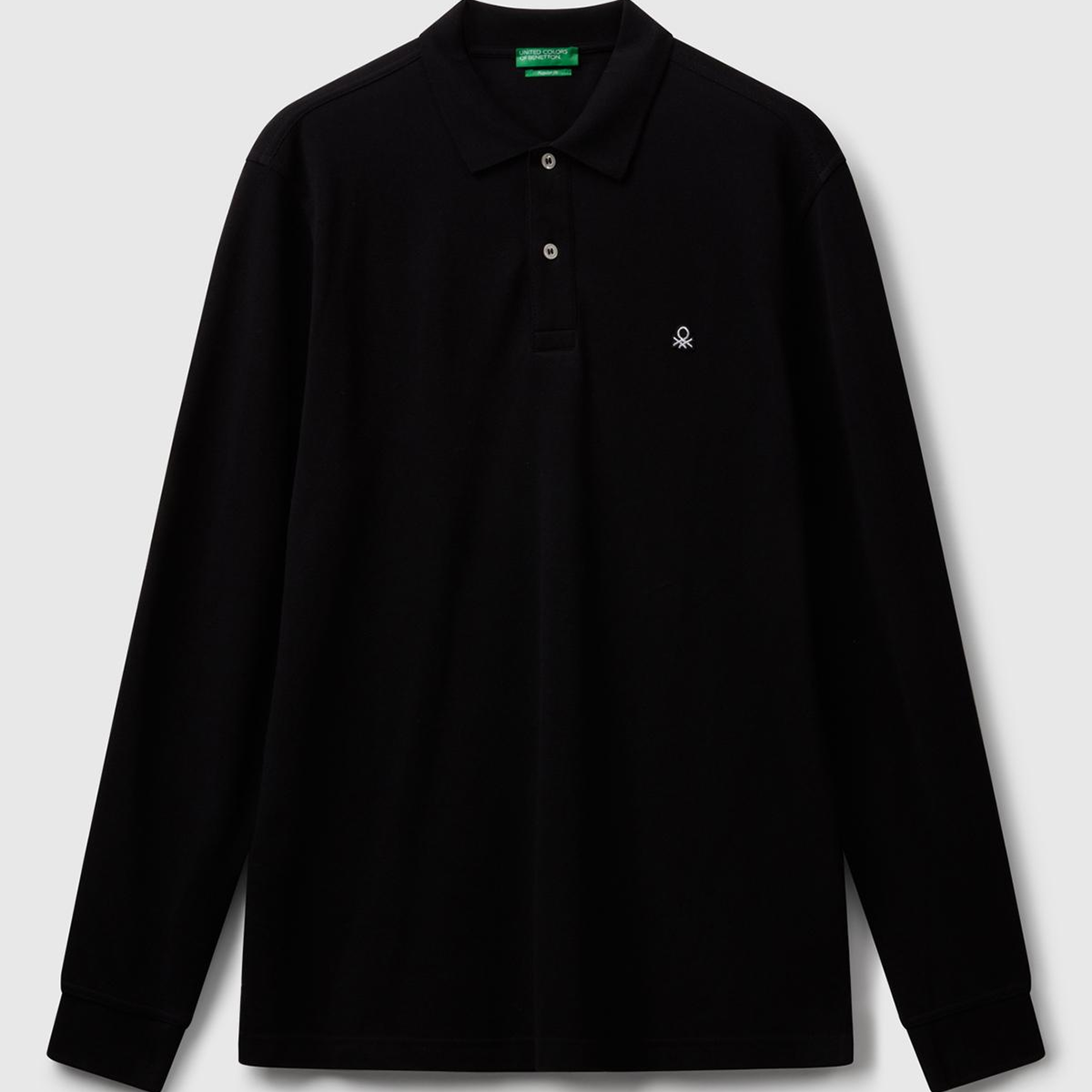 Erkek Siyah Uzun Kol Polo T-Shirt