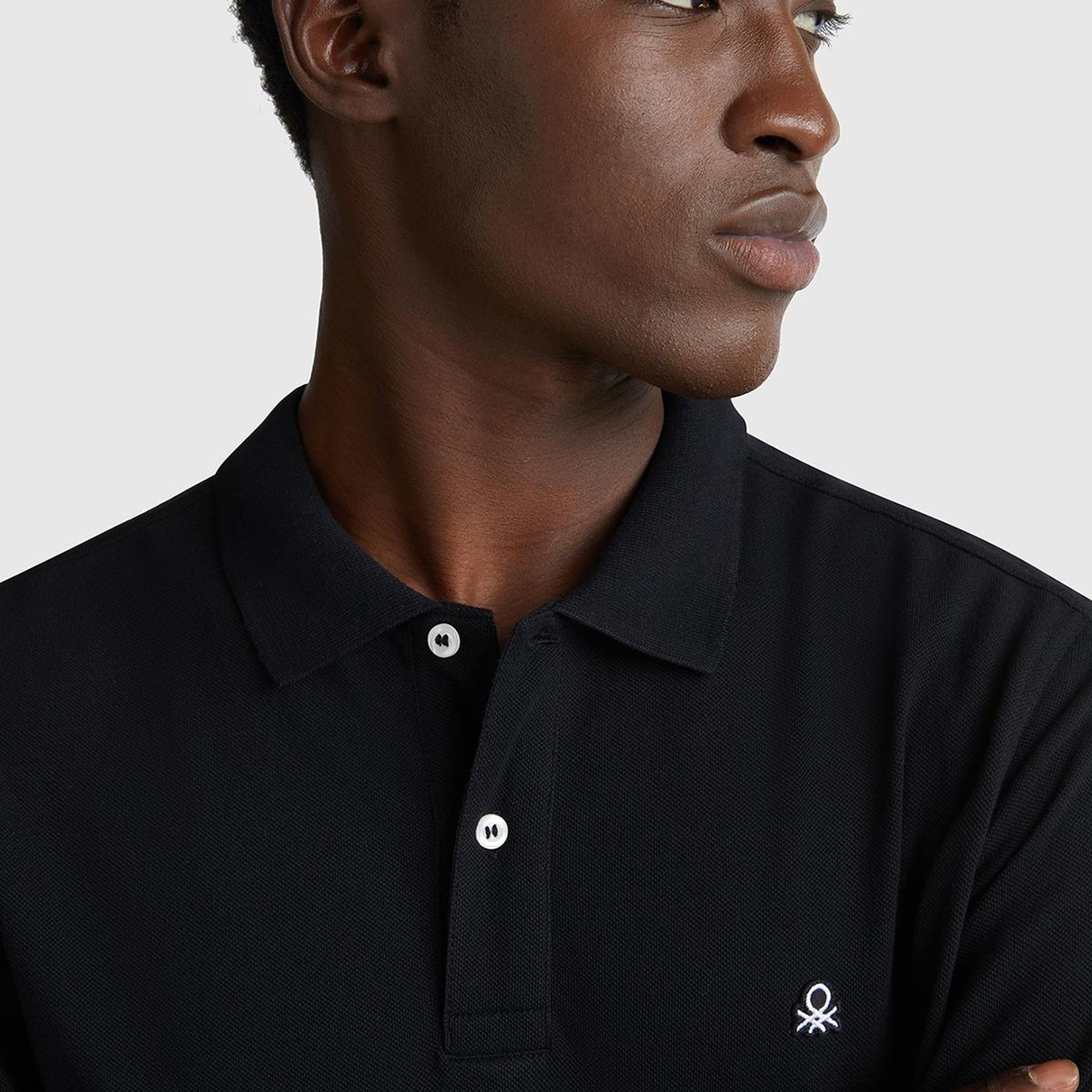 Erkek Siyah Uzun Kol Polo T-Shirt