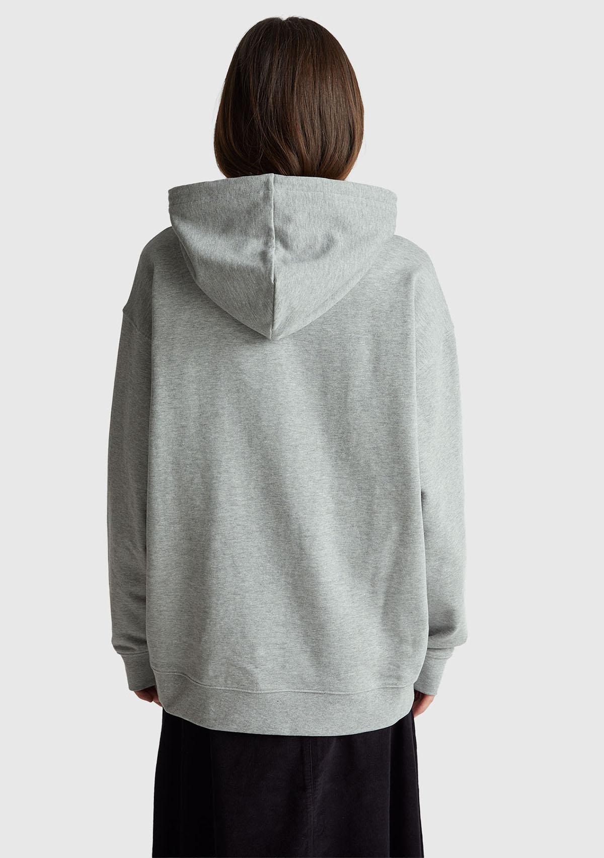 Unisex Gri Melanj Koton Viskoz Karışımlı The Beatles Kapşonlu Sweatshirt