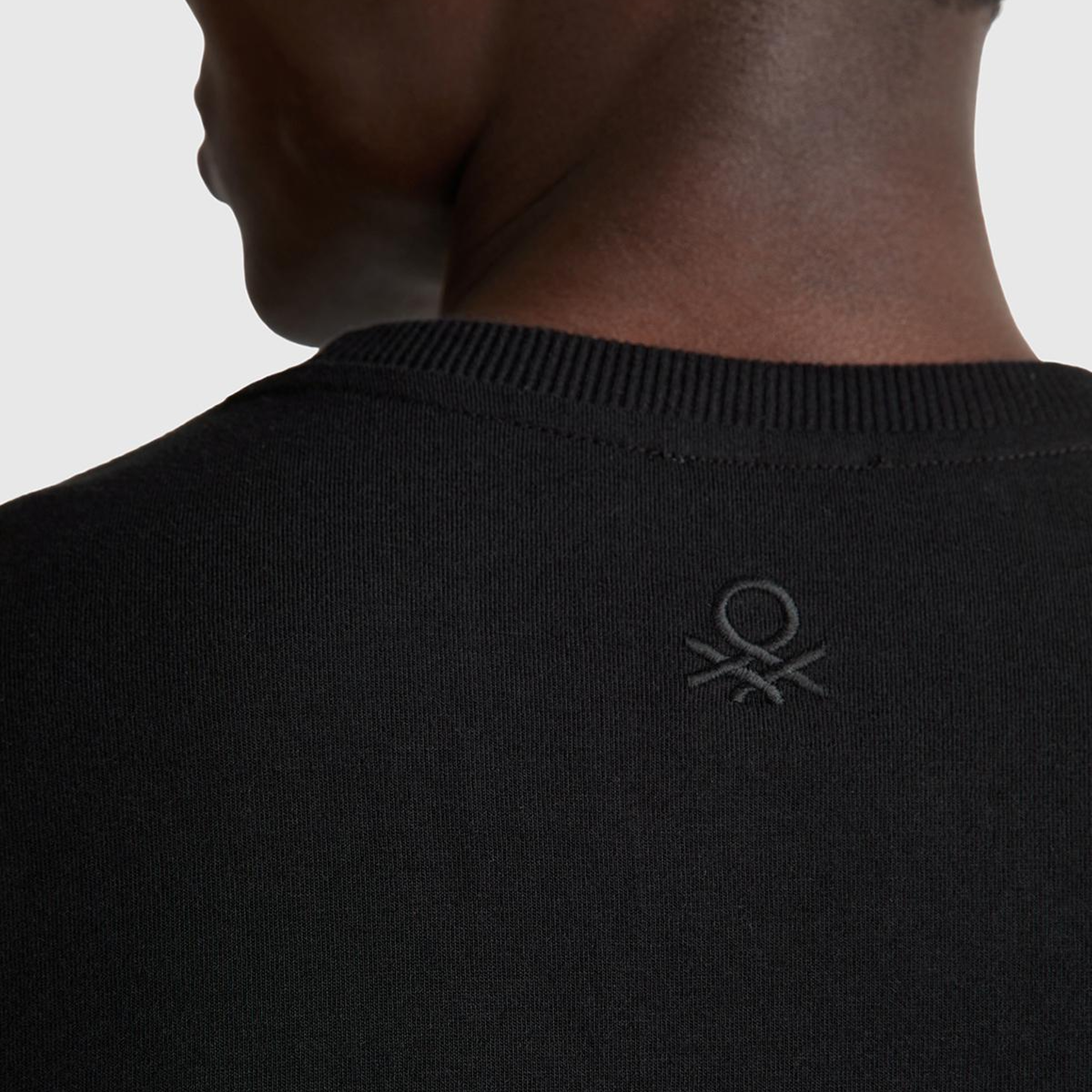 Erkek Siyah %100 Pamuk Yama Cep Detaylı Oversize T-Shirt