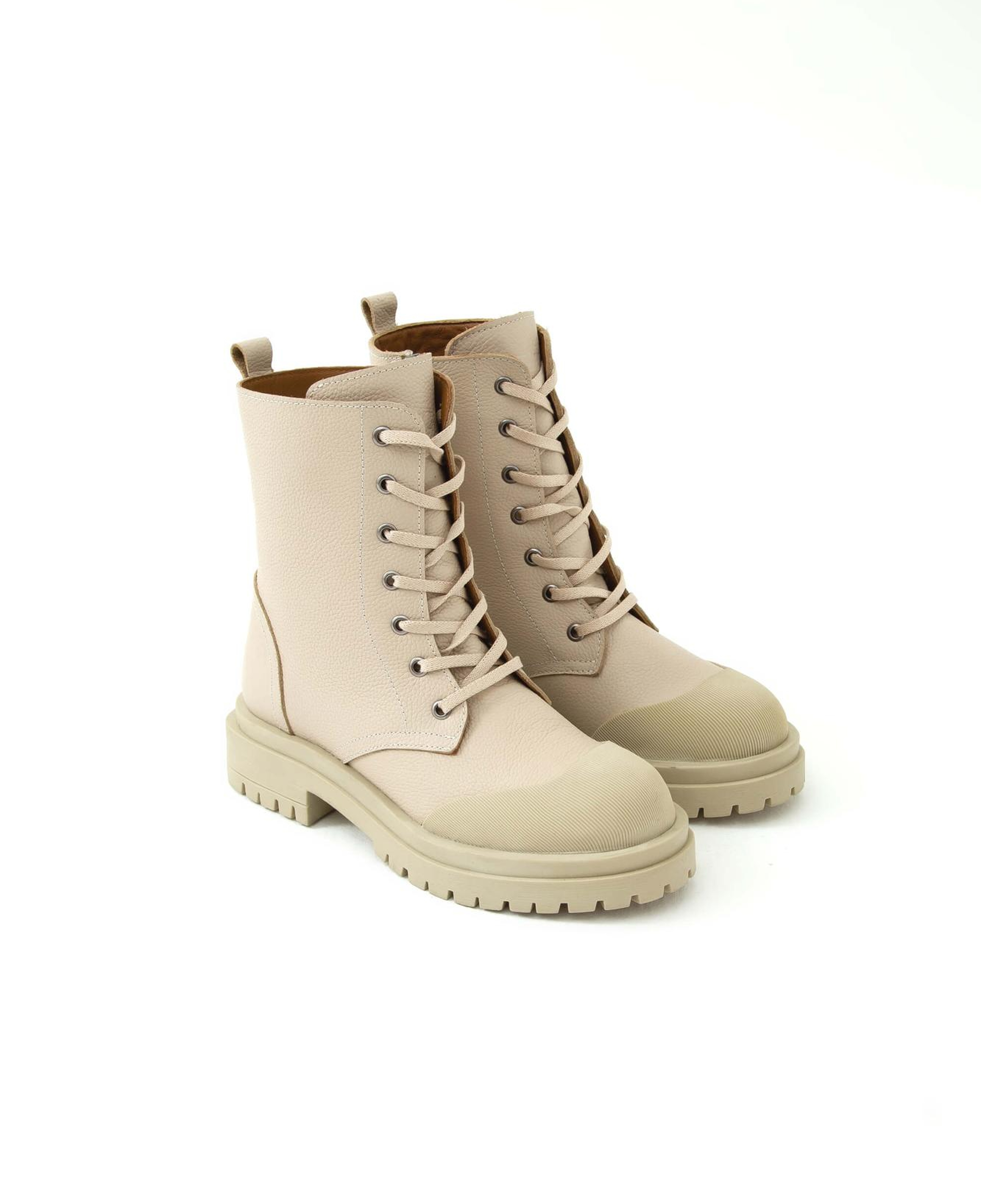 Tamer Tanca Kadın Hakiki Deri Bej Casual Bot