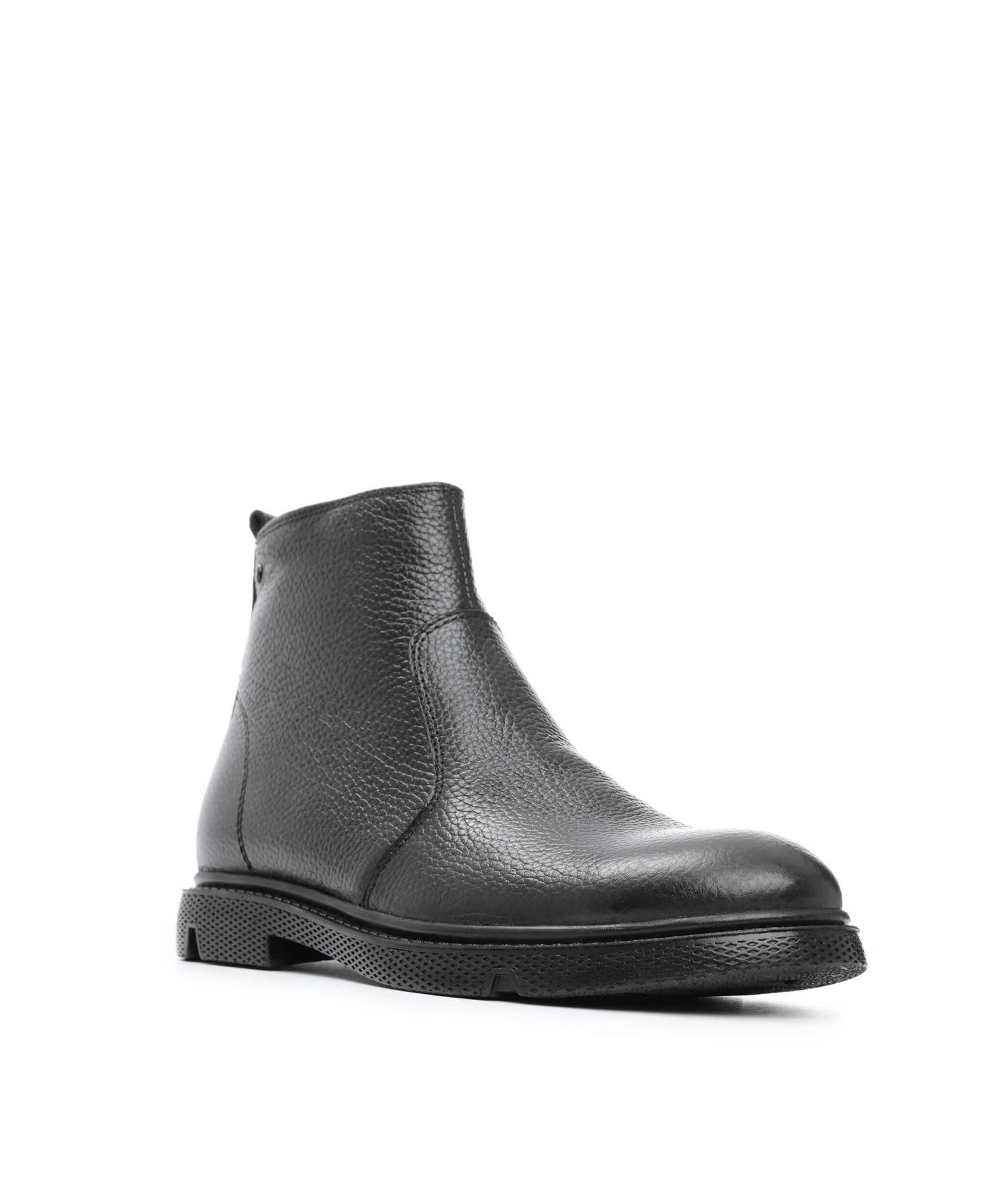 Tamer Tanca Erkek Hakiki Deri Siyah Klasik Bot