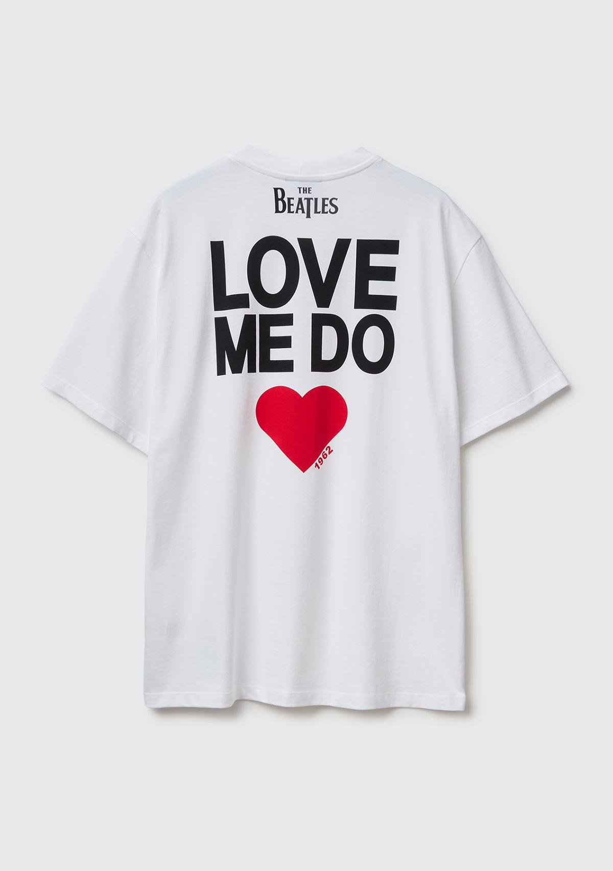 Unisex Beyaz %100 Koton The Beatles Baskılı T-Shirt