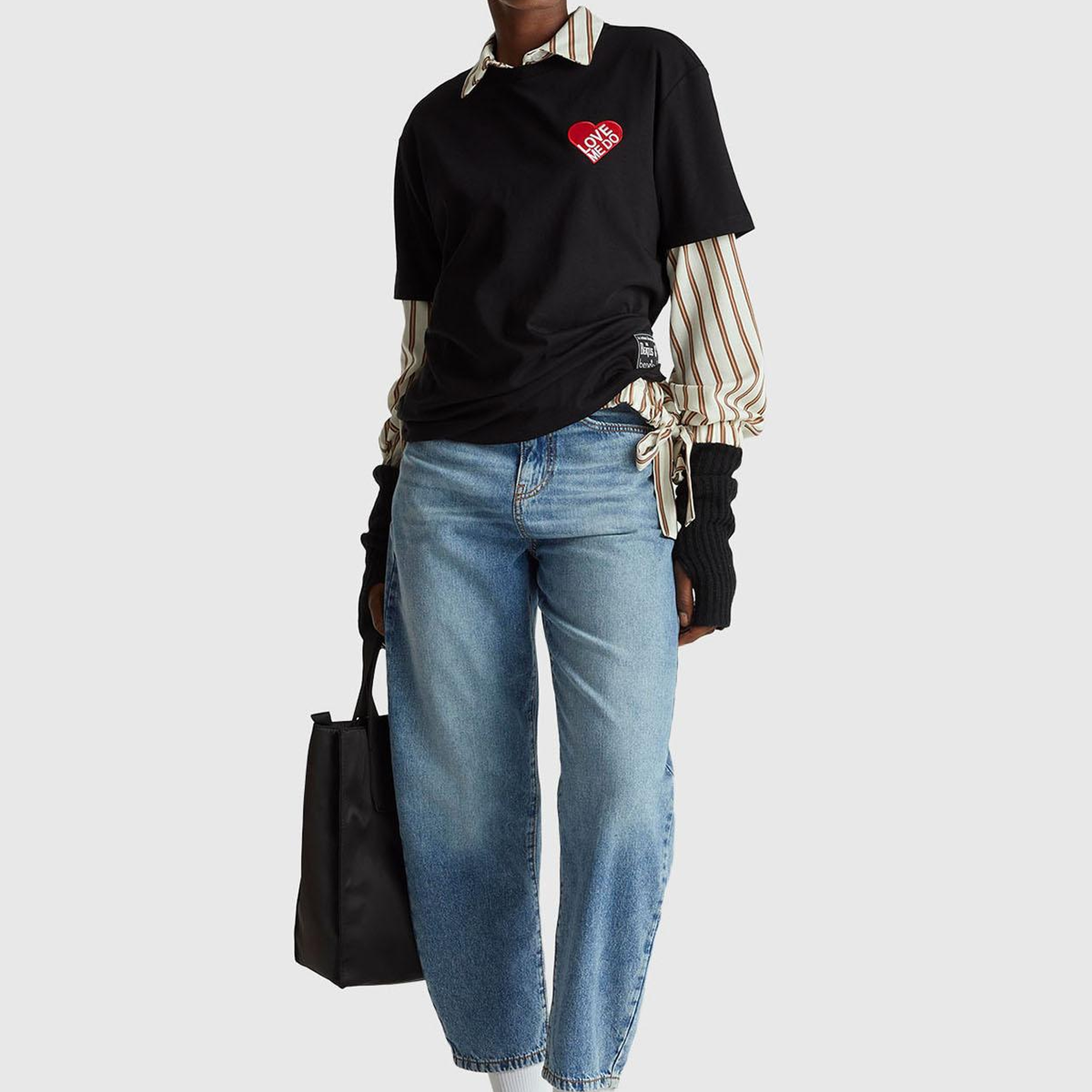 Unisex Siyah %100 Koton The Beatles  T-Shirt