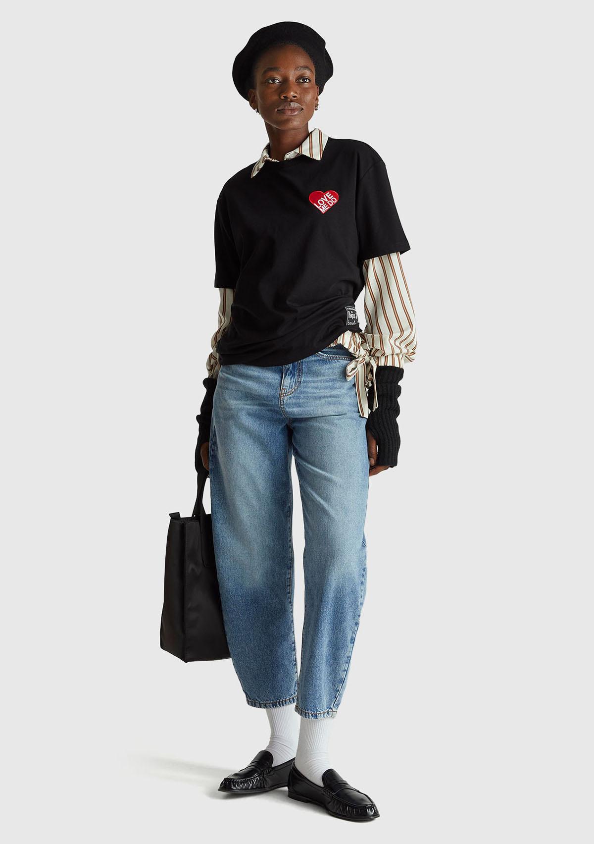 Unisex Siyah %100 Koton The Beatles  T-Shirt