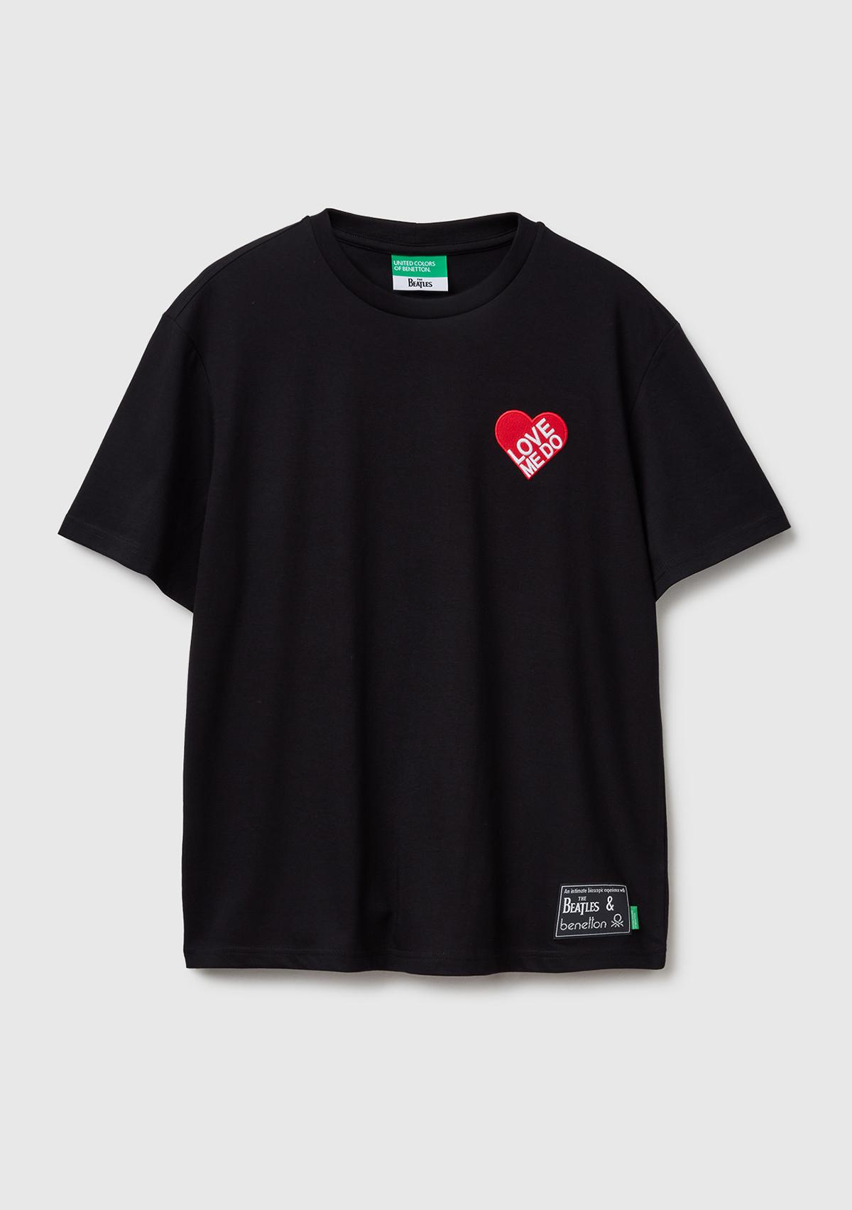 Unisex Siyah %100 Koton The Beatles  T-Shirt