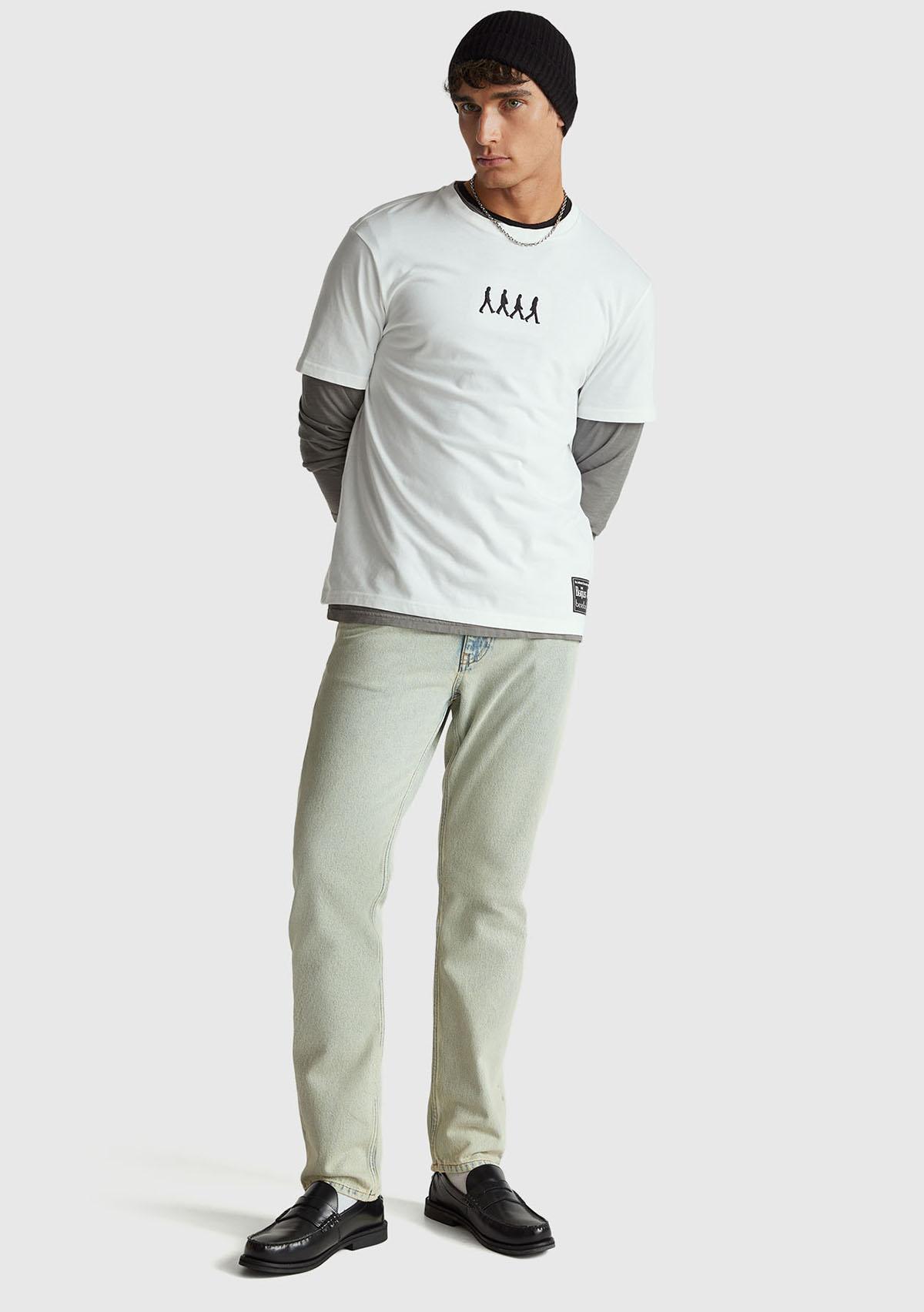 Unisex Beyaz %100 Koton The Beatles  T-Shirt