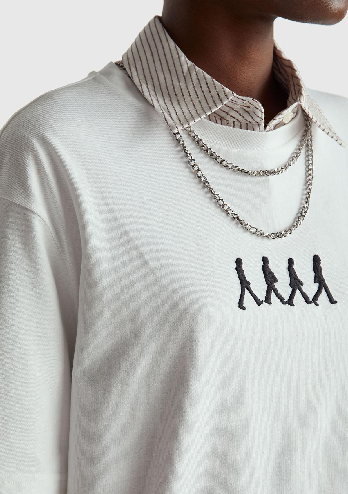 Unisex Beyaz %100 Koton The Beatles  T-Shirt