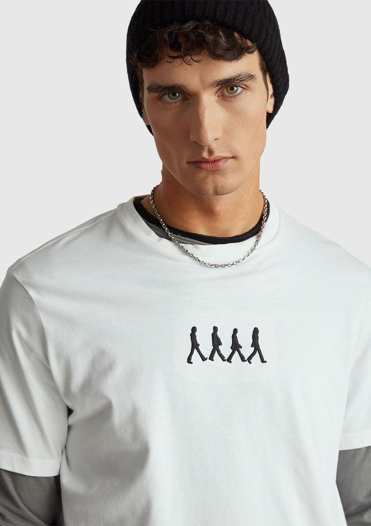 Unisex Beyaz %100 Koton The Beatles  T-Shirt