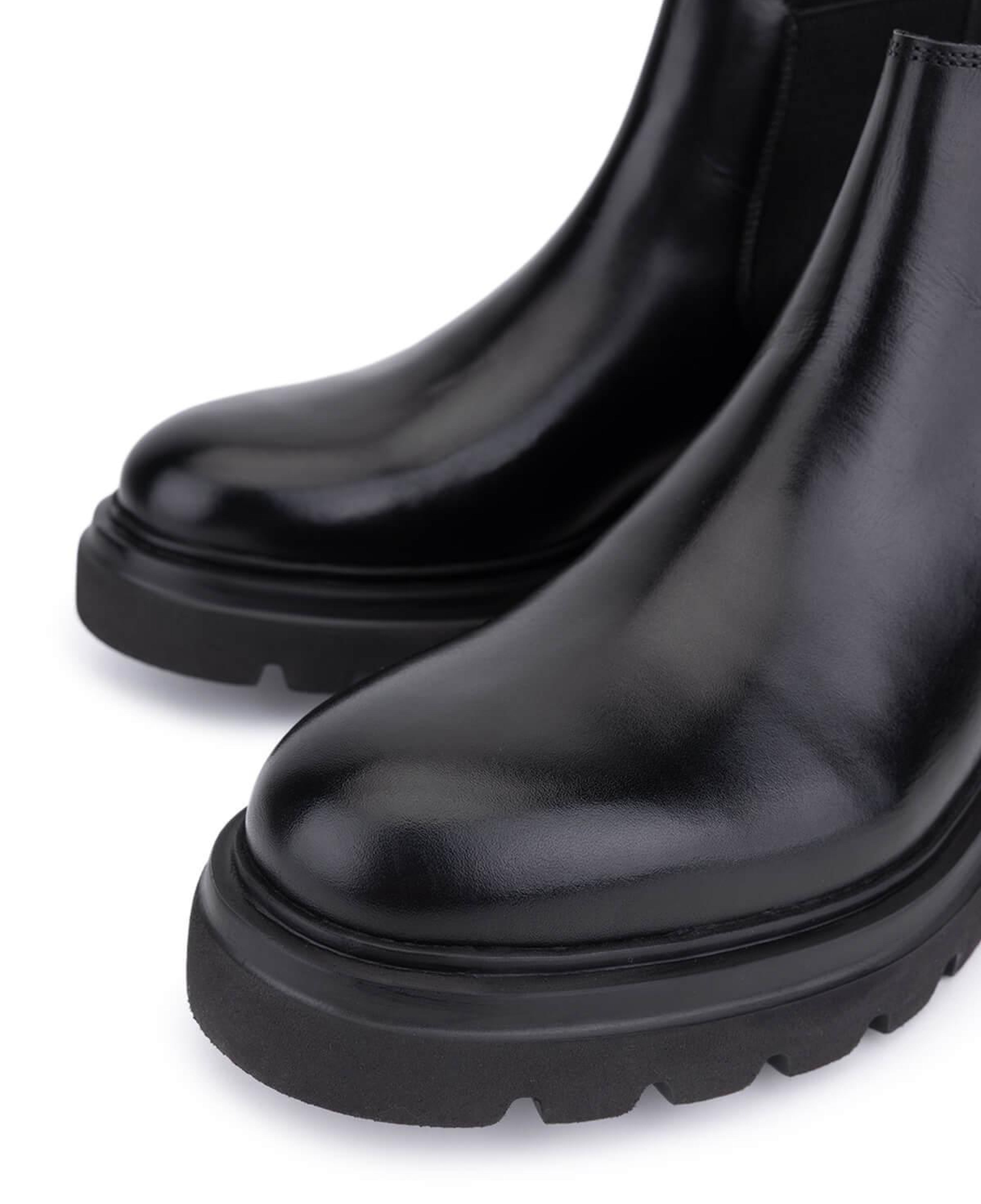 Tamer Tanca Erkek Hakiki Deri Siyah Casual Bot