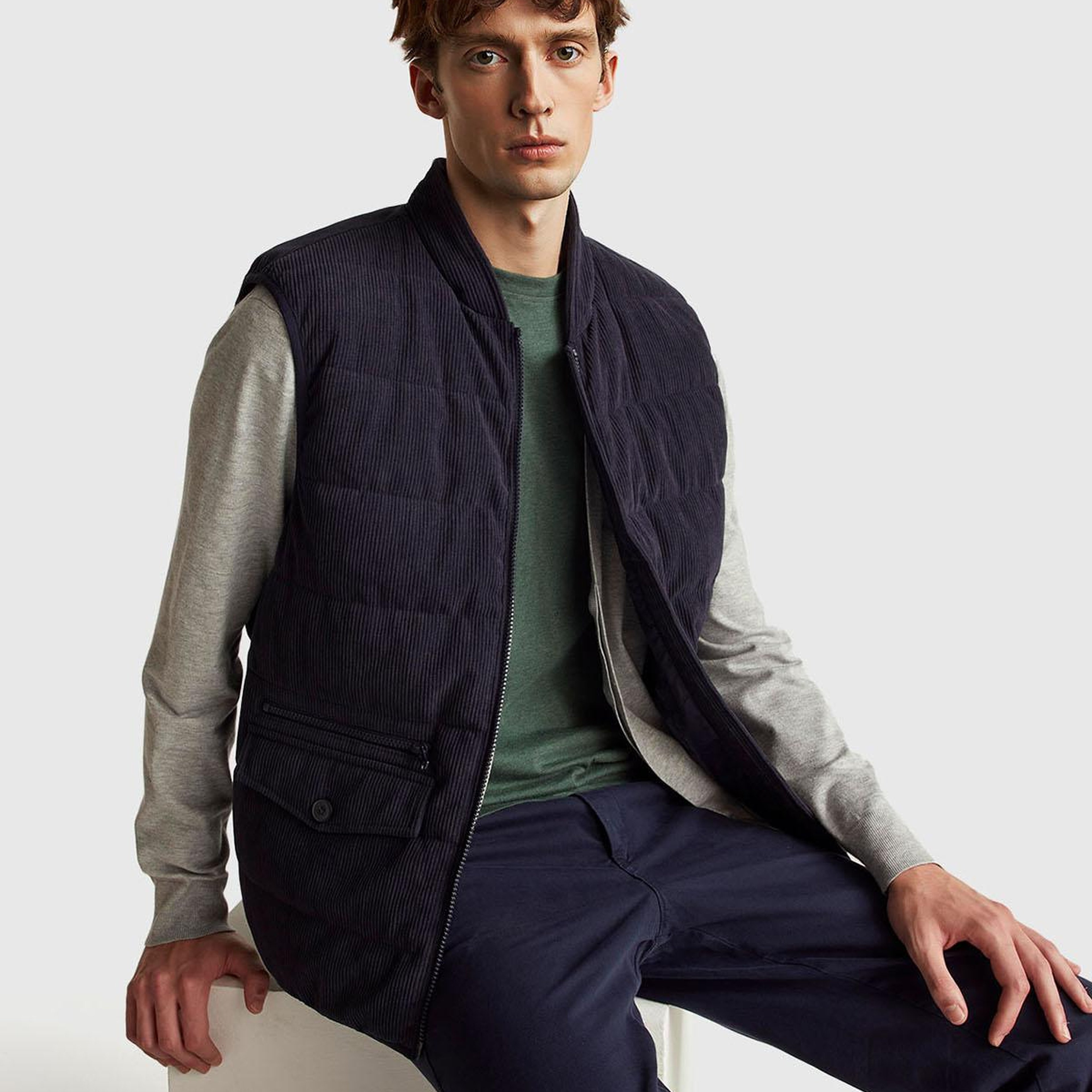 Erkek Yeşil %100 Pamuk Logo İşlemeli Bisiklet Yaka T-Shirt