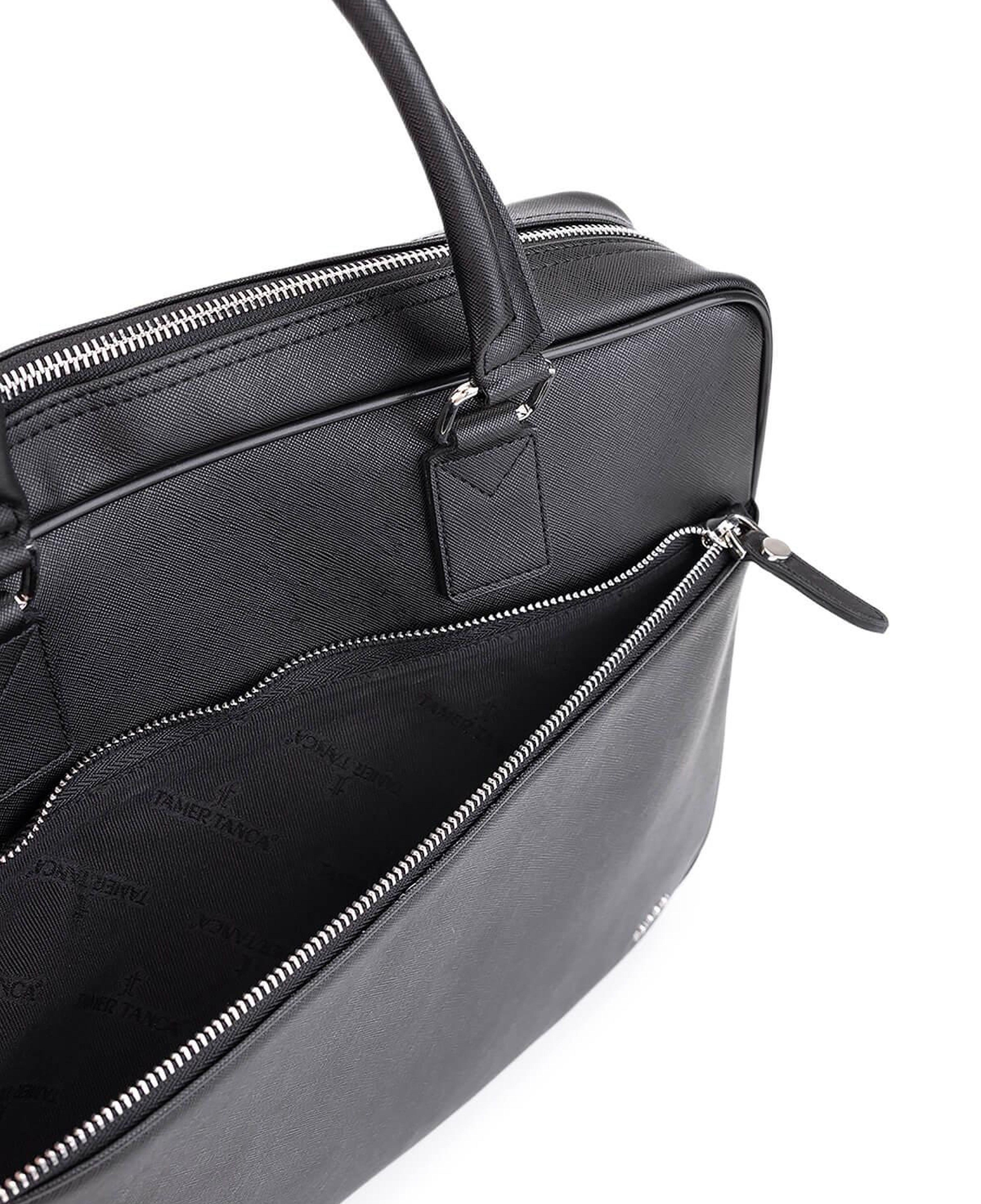 Tamer Tanca Erkek Suni Deri Siyah Evrak Çantası