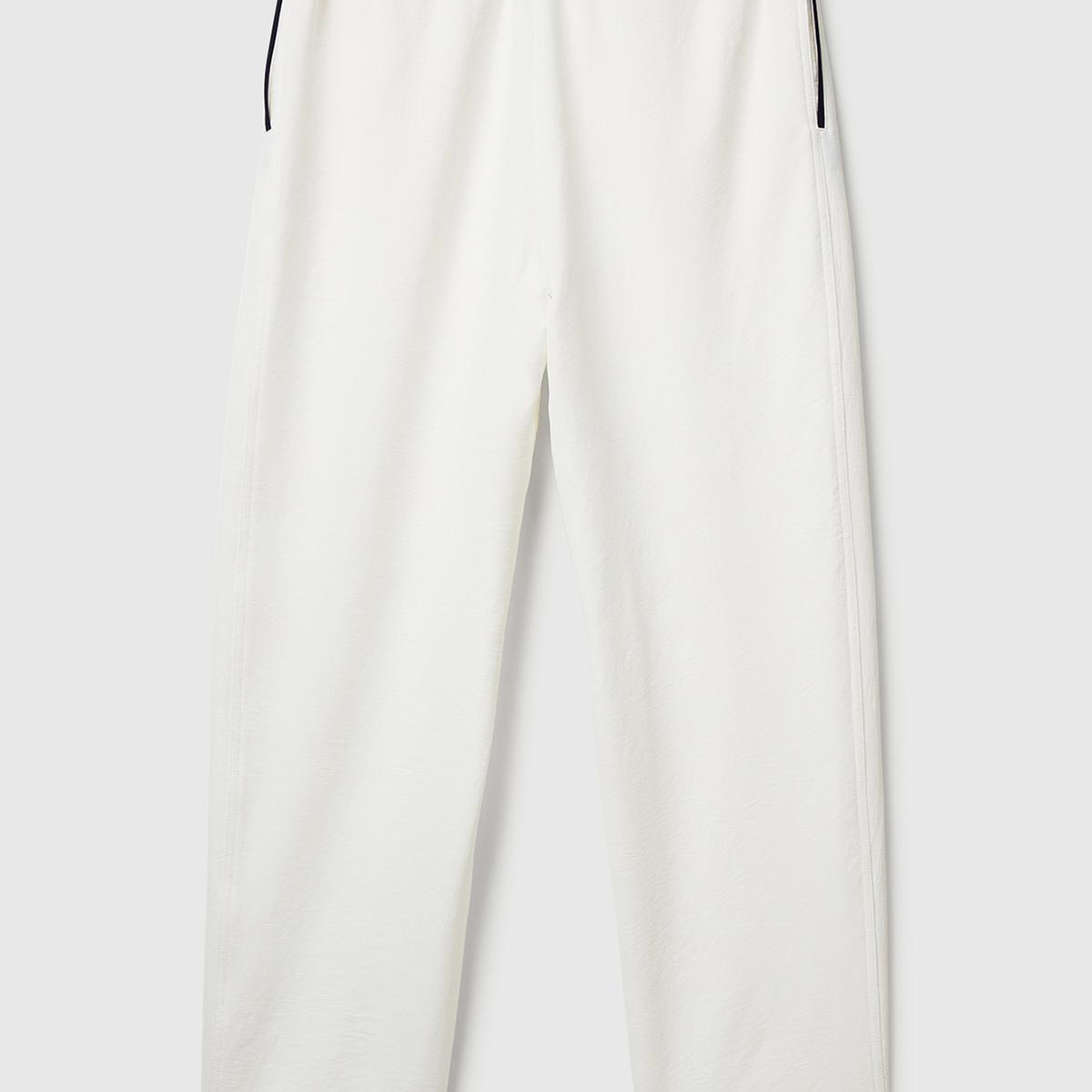 Kadın Krem Beli Bağcıklı Cepli Pantolon