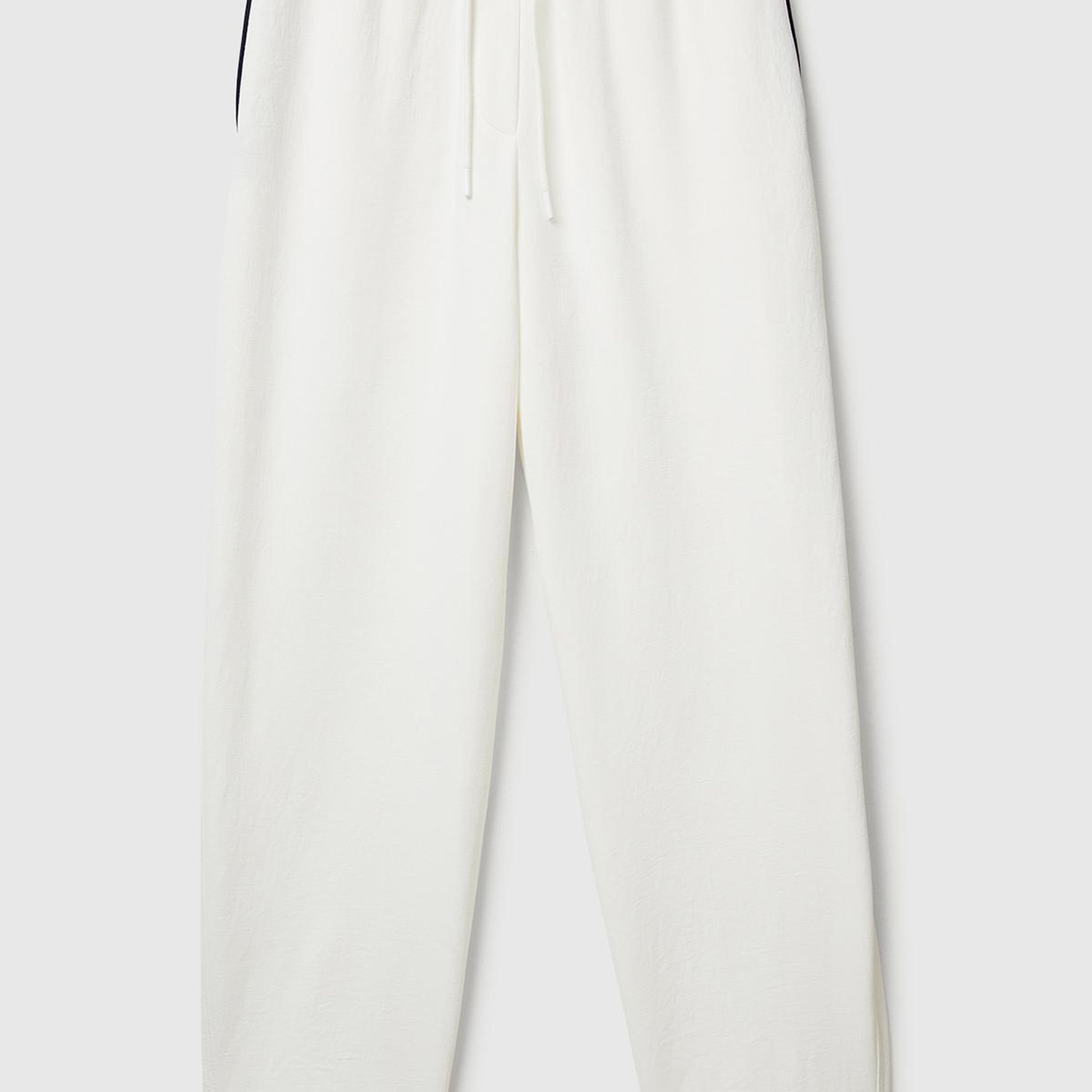 Kadın Krem Beli Bağcıklı Cepli Pantolon