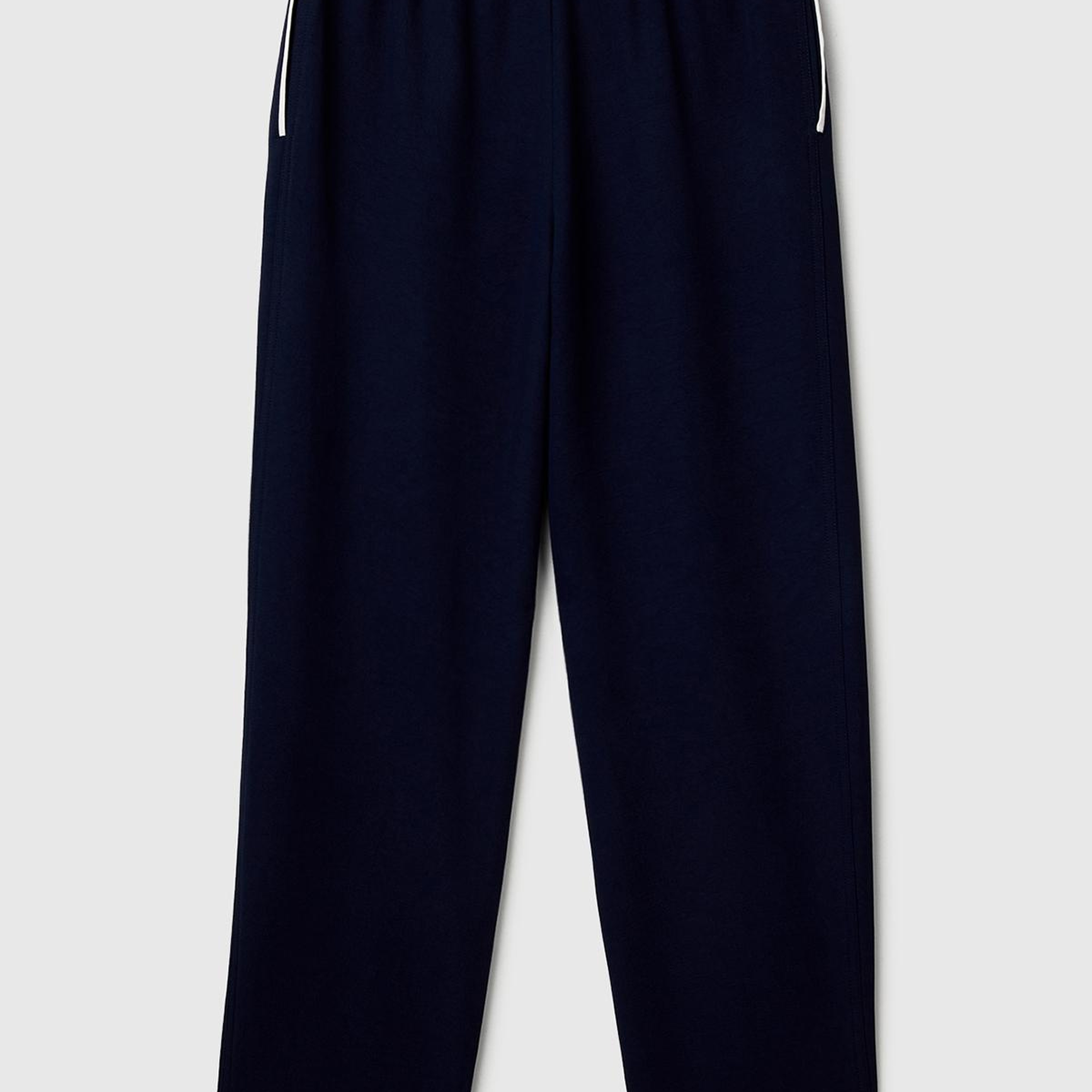 Kadın Lacivert Beli Bağcıklı Cepli Pantolon